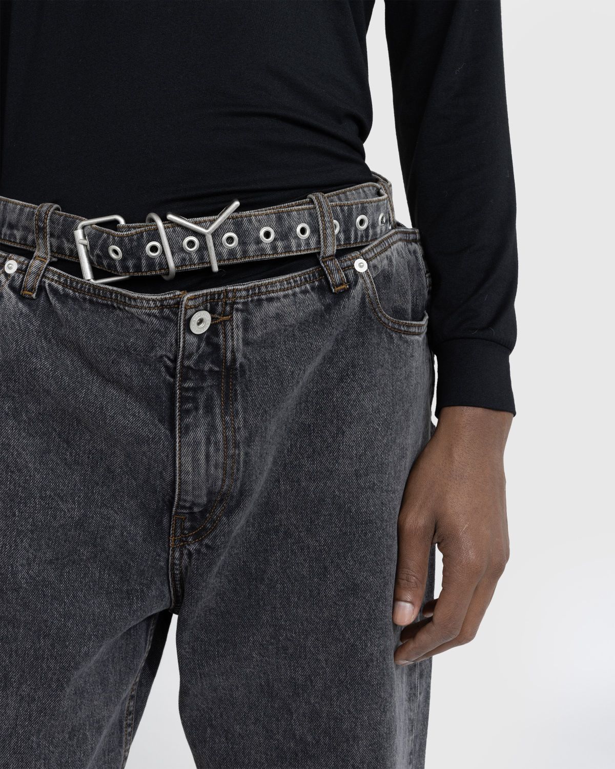 Y/Project – Evergreen Y Belt Jeans Vintage Black