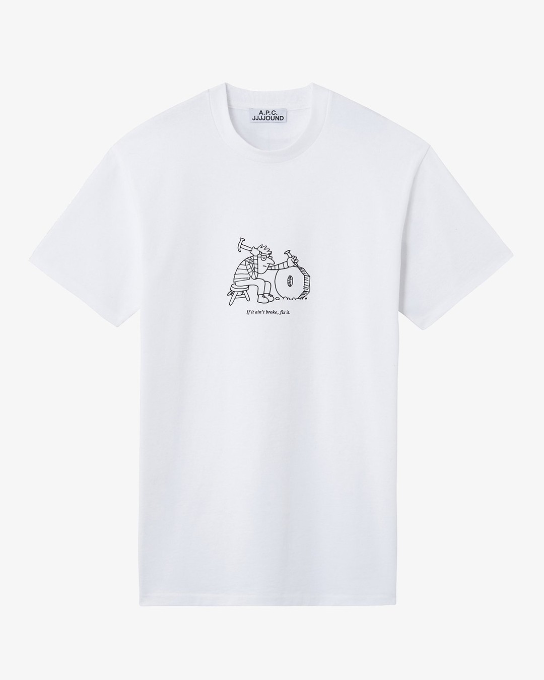 A.P.C. x JJJJound – T-Shirt Rough White | Highsnobiety Shop