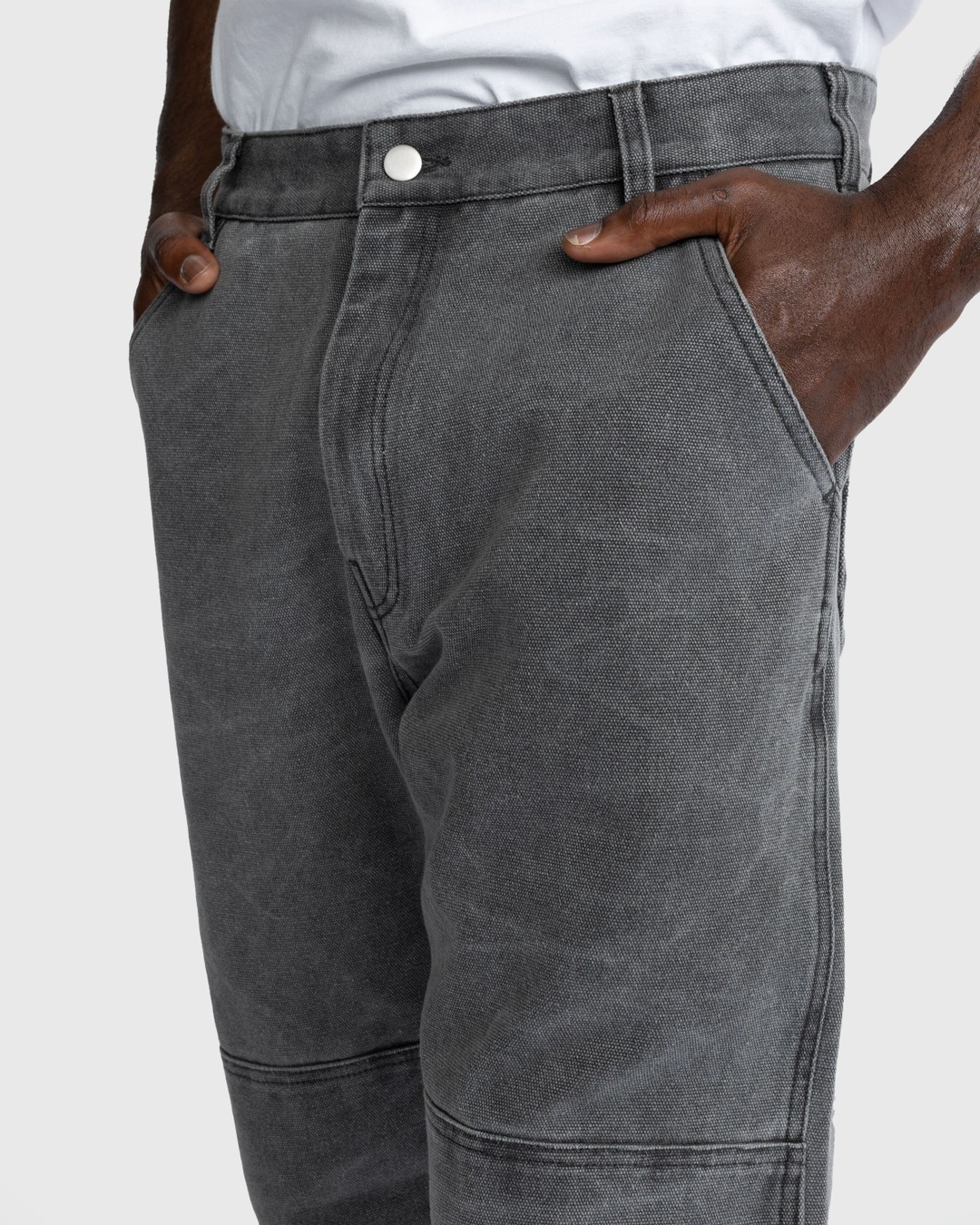 Acne Studios – Cotton Canvas Trousers Grey | Highsnobiety Shop