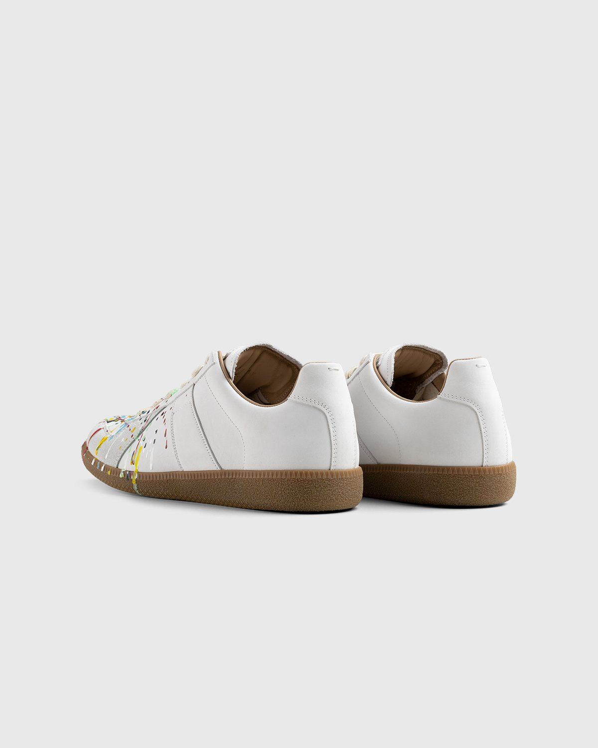 Maison Margiela White Paint Drop Replica Sneakers – BlackSkinny