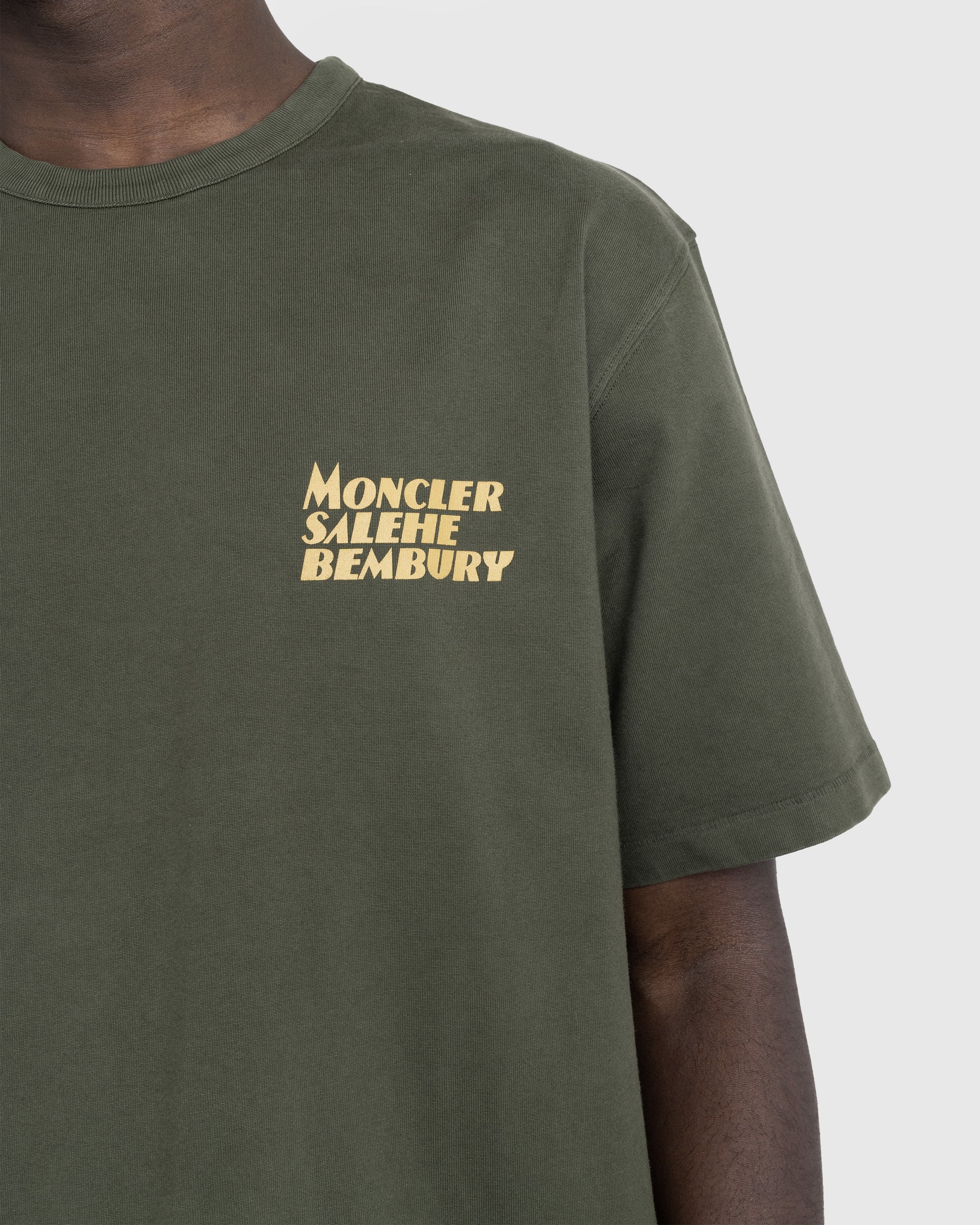 Moncler x Salehe Bembury – Logo T-Shirt Green | Highsnobiety Shop