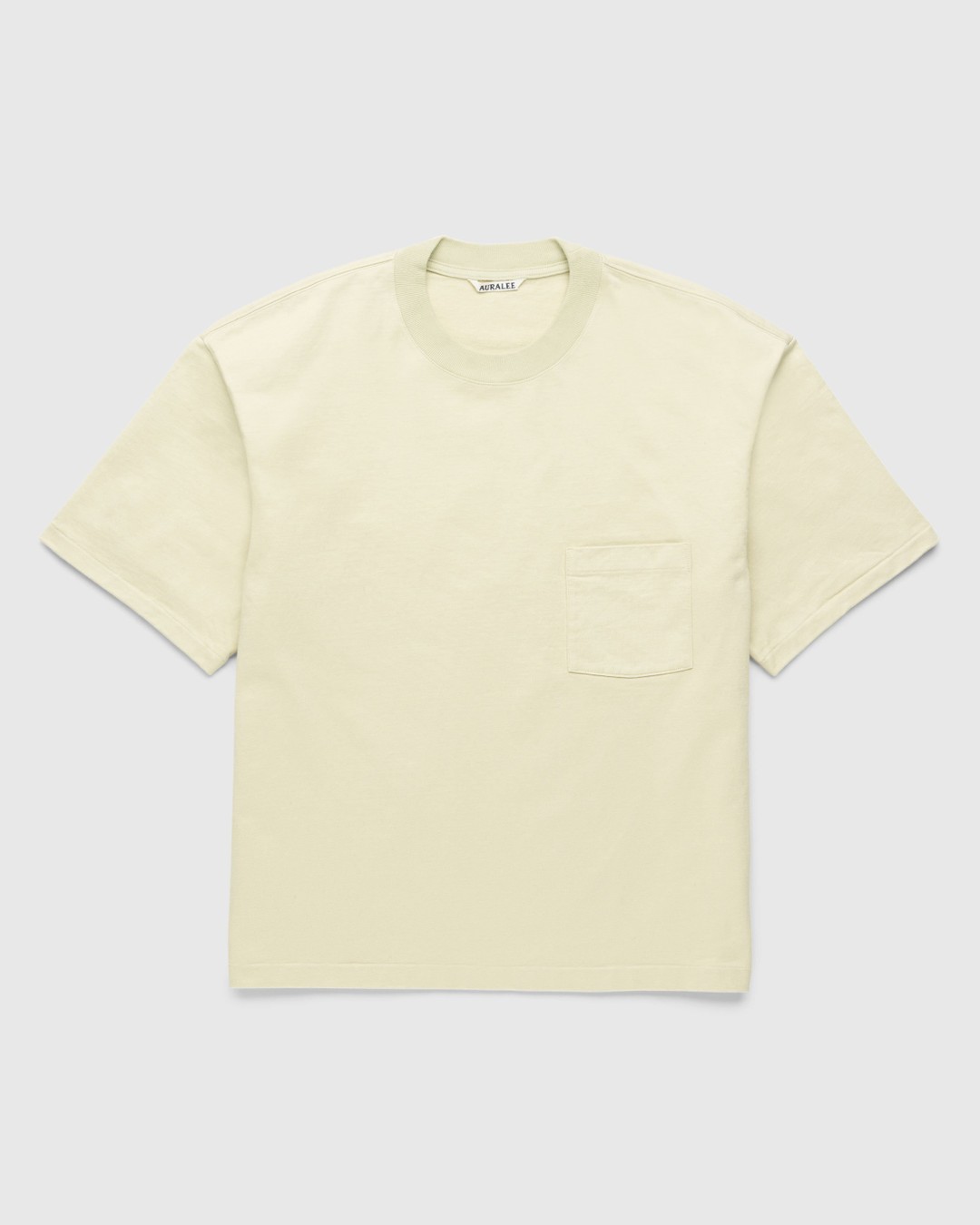 Auralee – Stand-Up Tee Green | Highsnobiety Shop