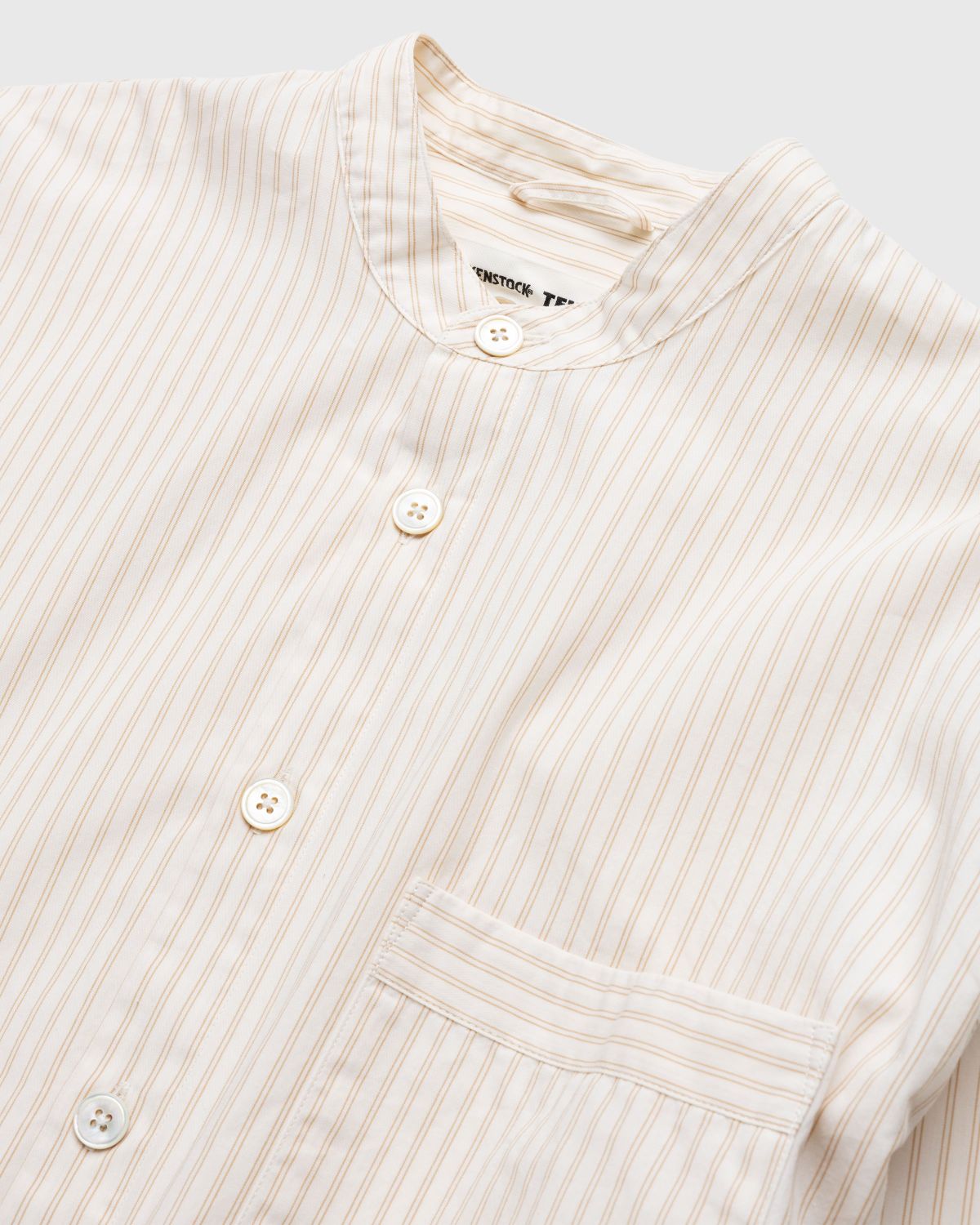 Birkenstock x Tekla – Poplin Pyjama Shirt Wheat Stripes