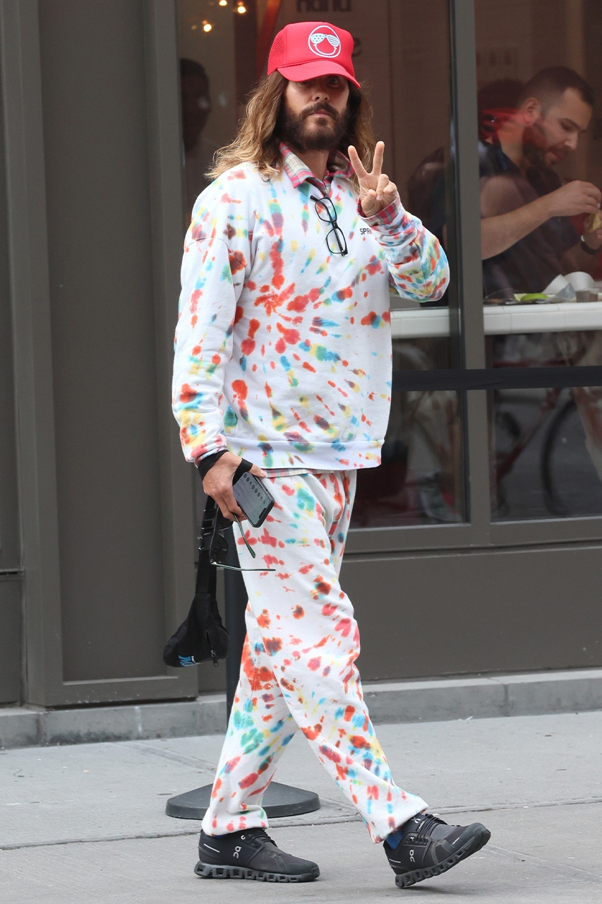 Leto Tie-Dye Tracksuit Outfit Trend 2022