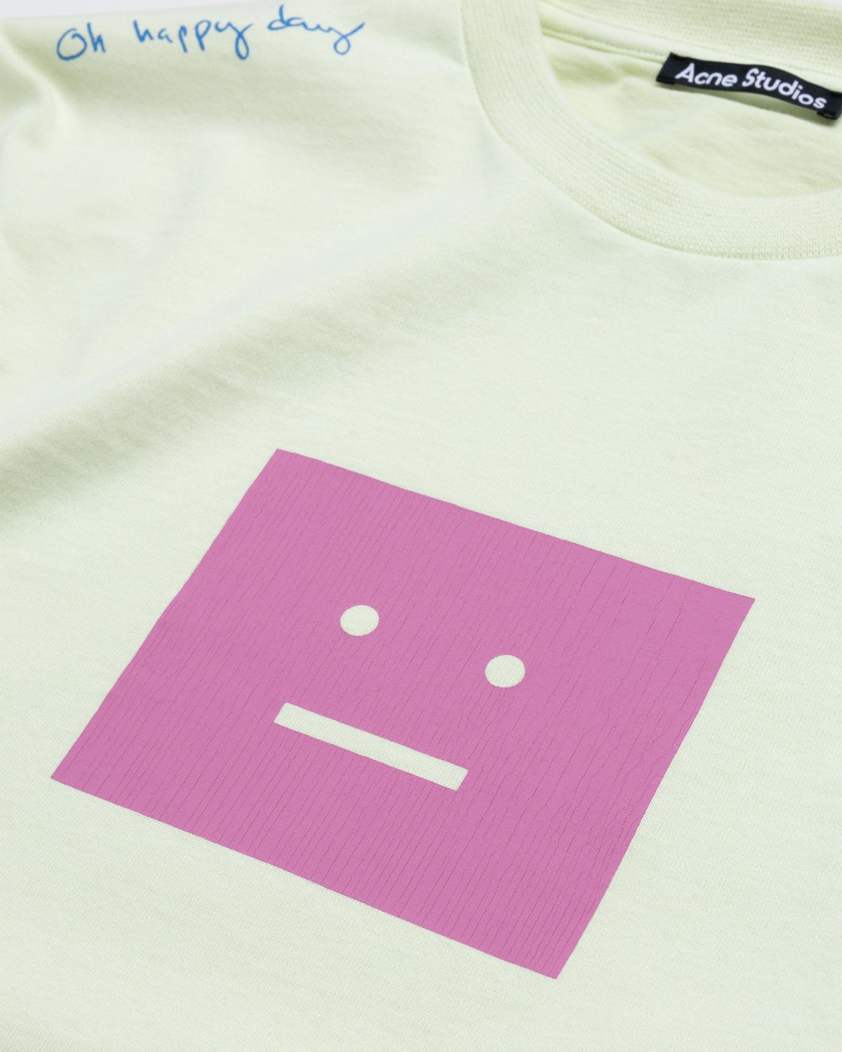 acne studios smiley face t shirt