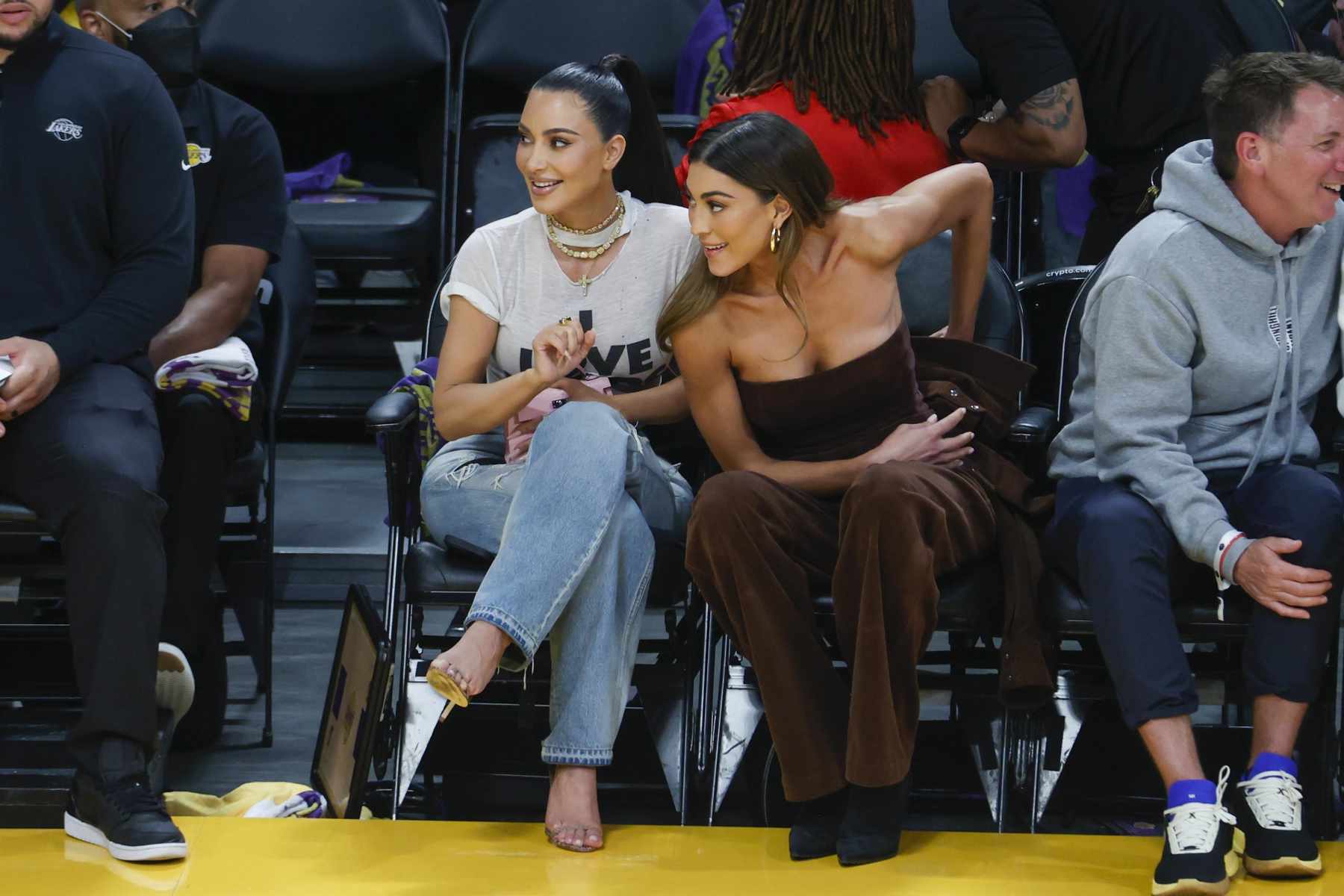 Kim K Is the Main Event at the NBA Playoffs