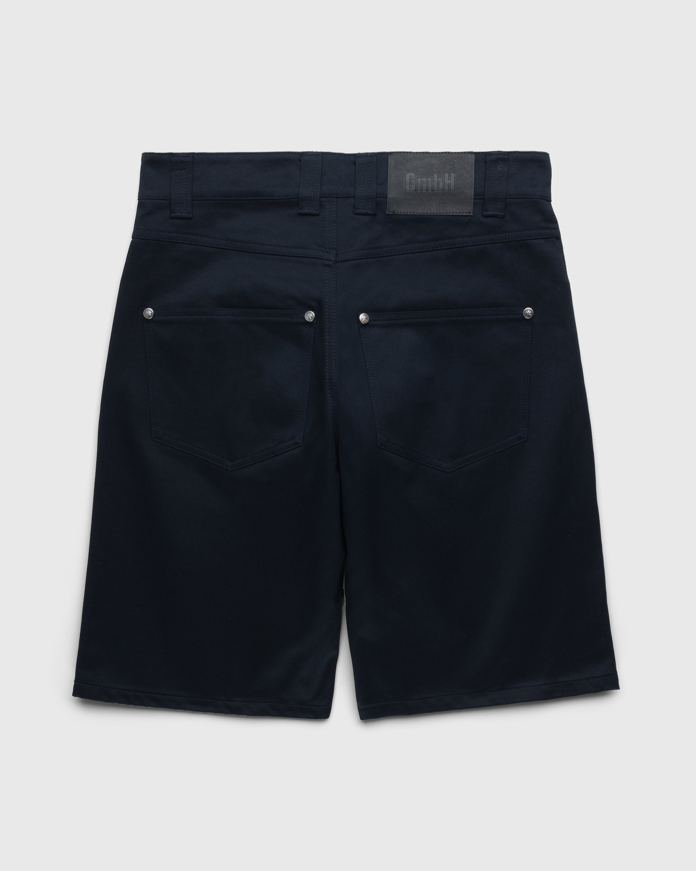 GmbH – Amir Double Zip Shorts Navy | Highsnobiety Shop
