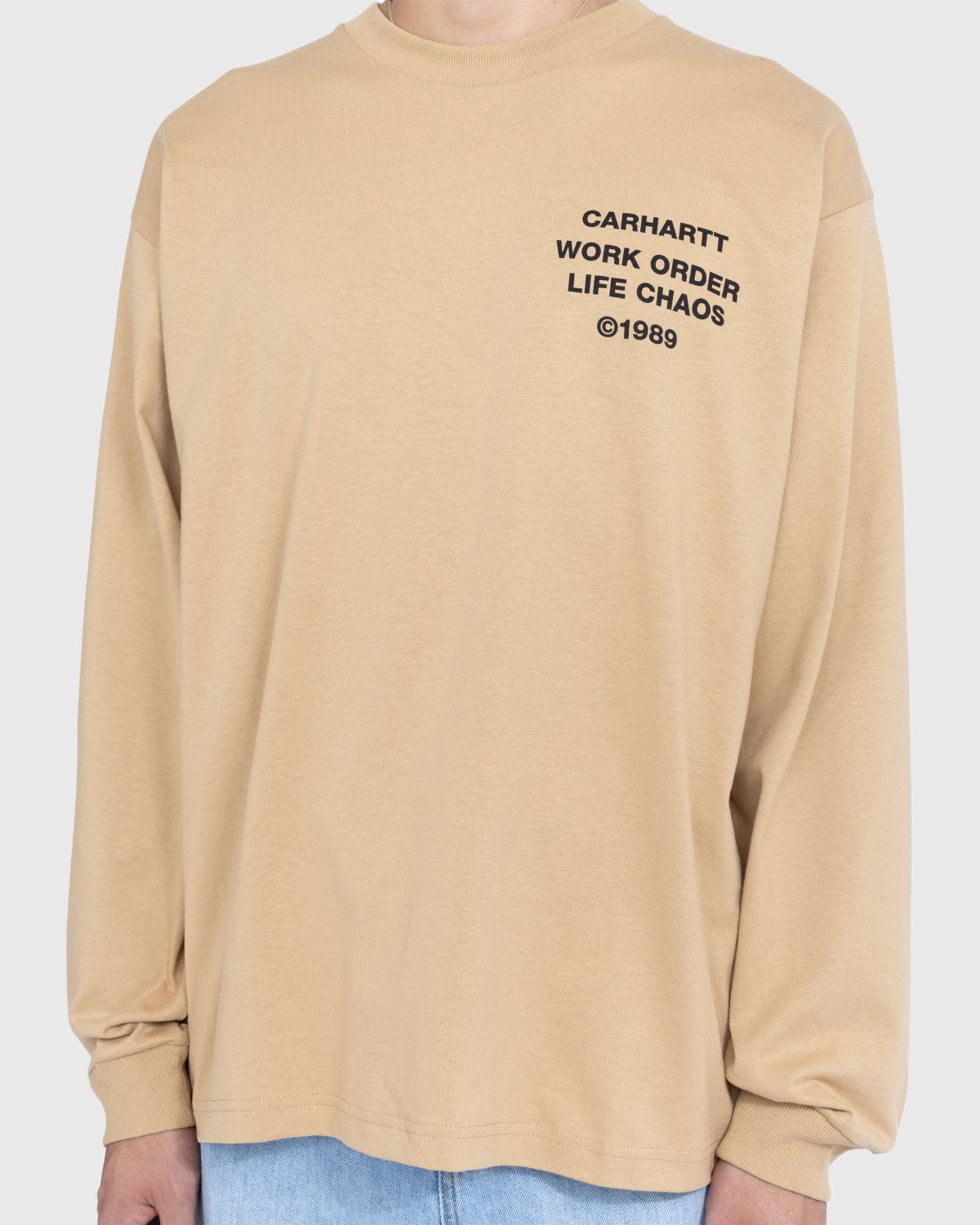 Carhartt WIP Reverse Hammer Long Sleeve T-Shirt | Dusty Hamilton Brown