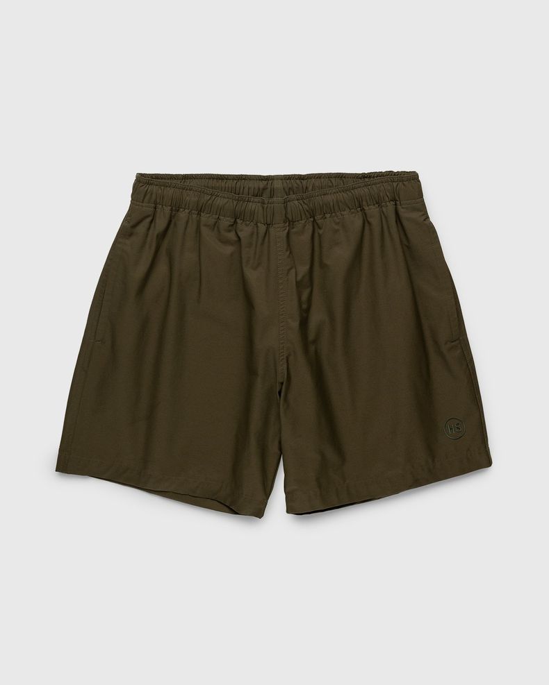 Highsnobiety – Cotton Nylon Water Short Olive