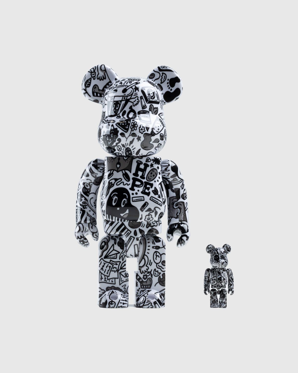 Medicom – Be@rbrick Chocomoo 100% and 400% Set Black