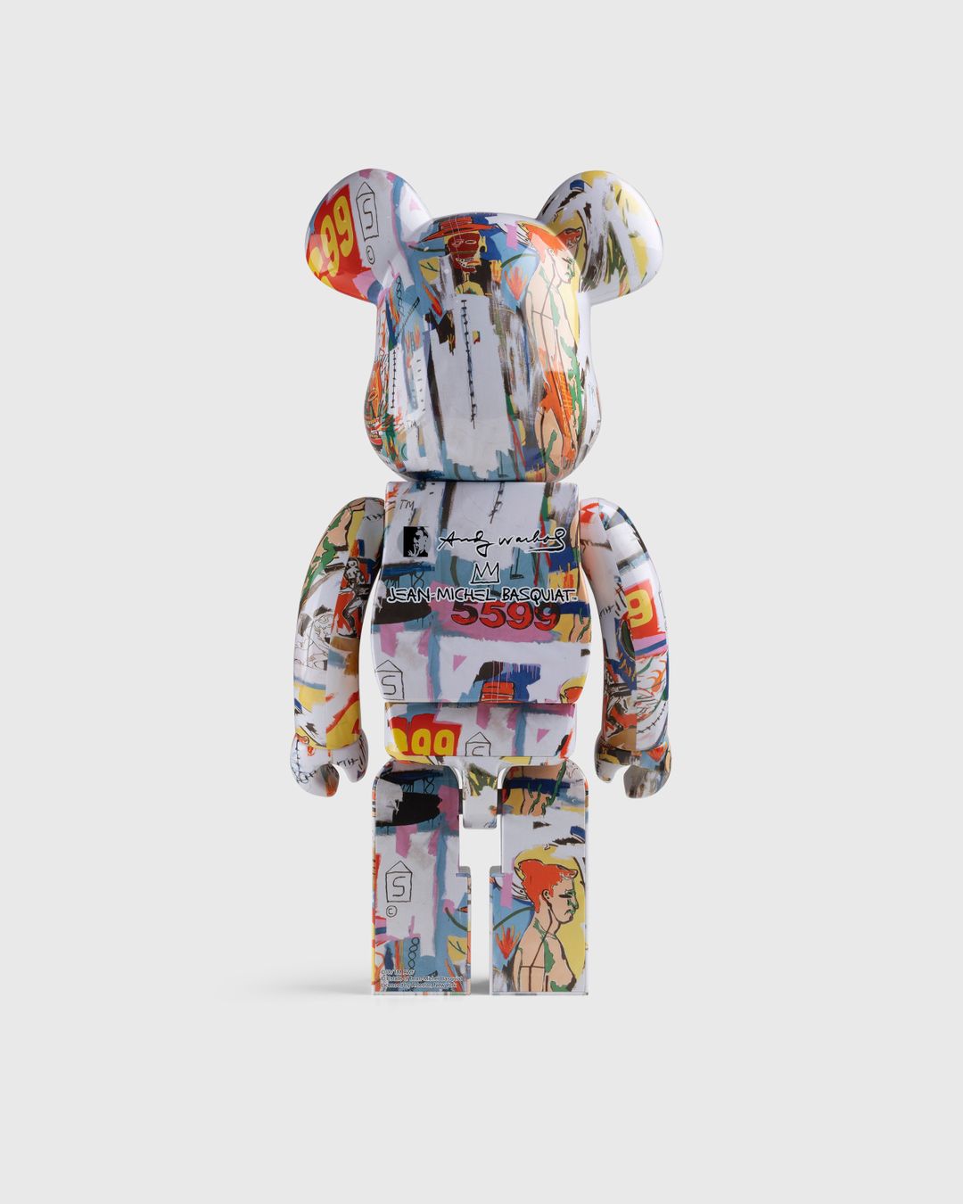 Medicom – Be@rbrick Andy Warhol x Jean-Michel Basquiat #4 1000% Multi ...