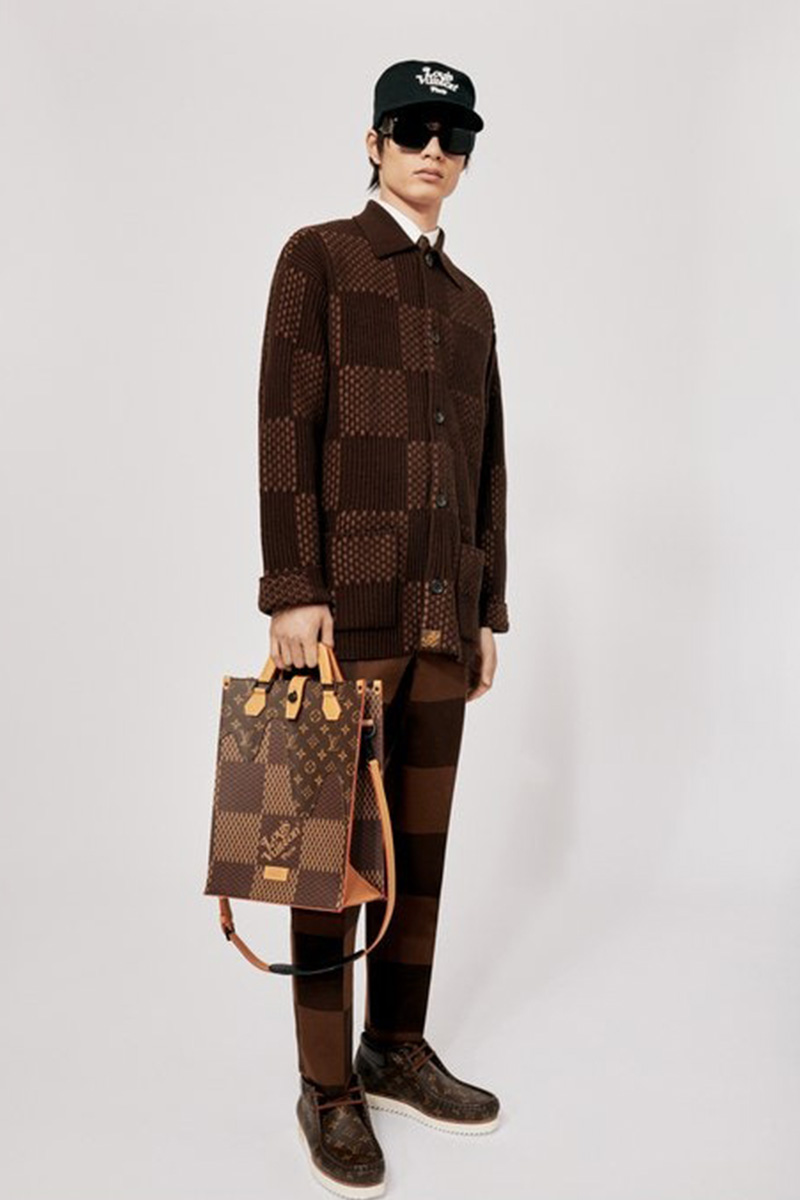 Louis Vuitton X Nigo Tote Damier Ebene Giant Mini Brown In, 43% OFF