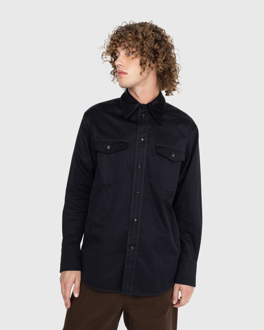 Lemaire – Relaxed Western Shirt Black | Highsnobiety Shop