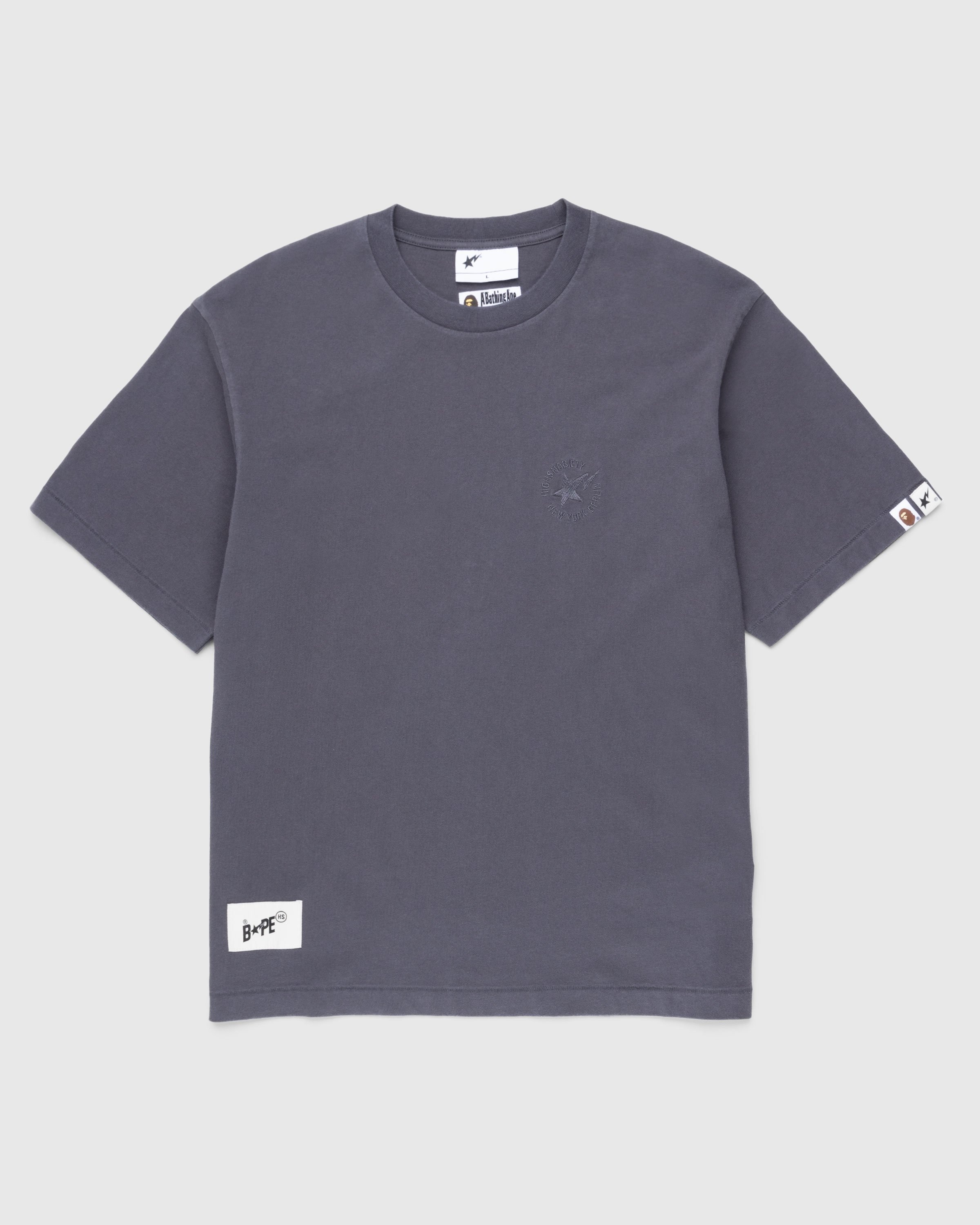 BAPE x Highsnobiety – Heavy Washed T-Shirt Charcoal | Highsnobiety