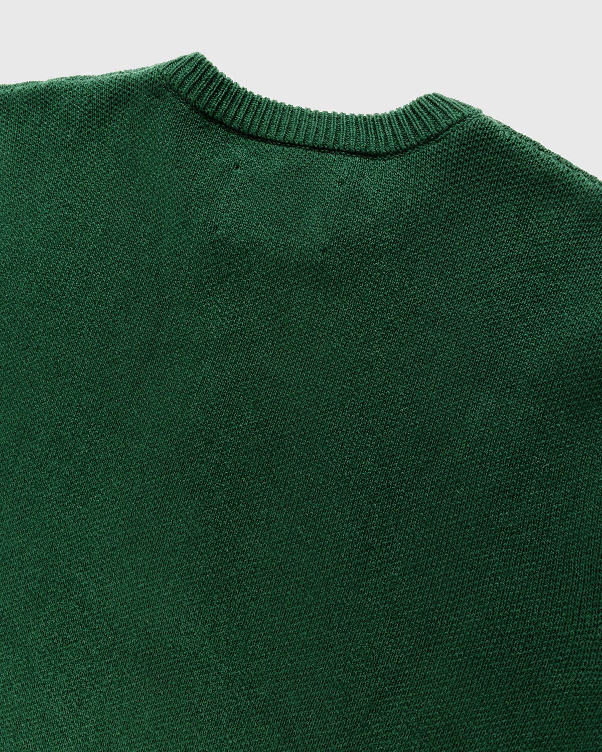 LOUIS VUITTON RM222 JYB HNN92W Handknit Crewneck knit sweater M green