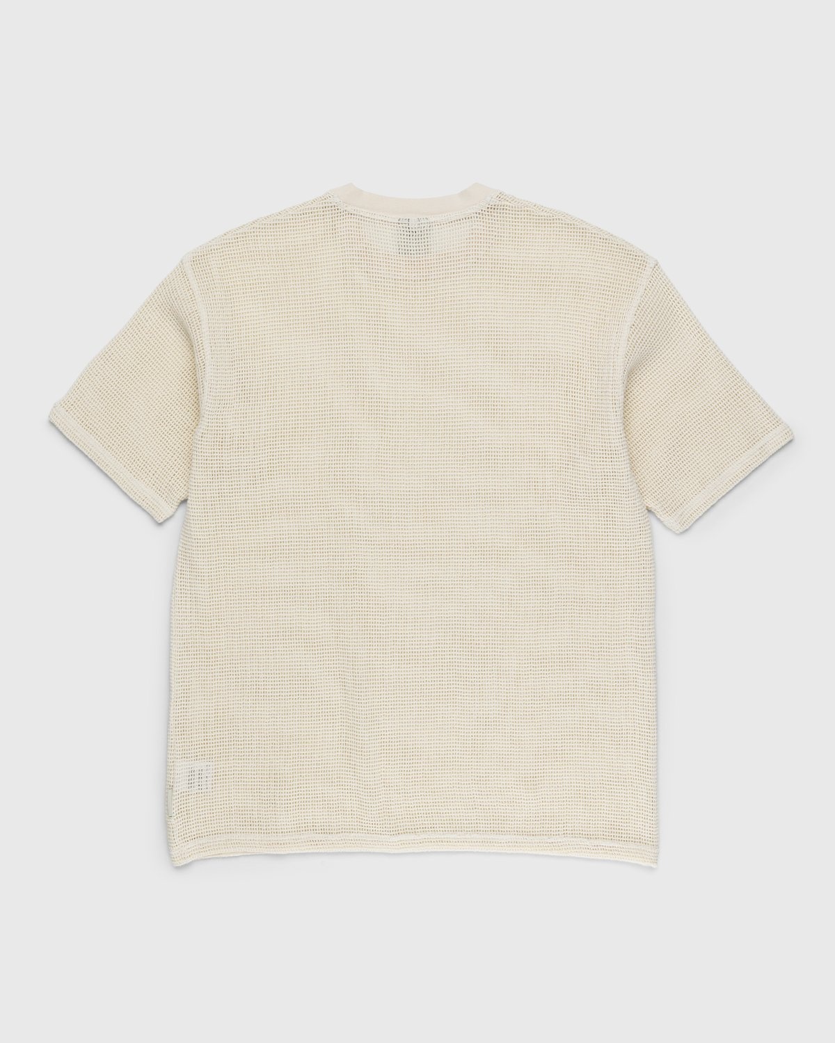Highsnobiety – Knit Mesh Jersey T-Shirt White | Highsnobiety Shop
