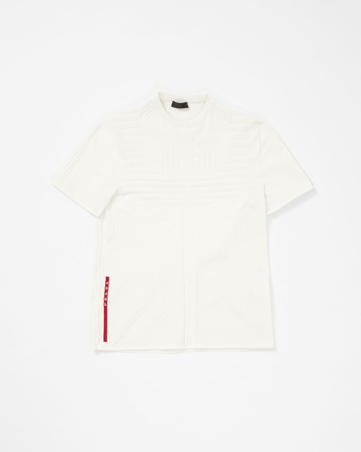 Prada Knitted Nylon T Shirt White Highsnobiety Shop