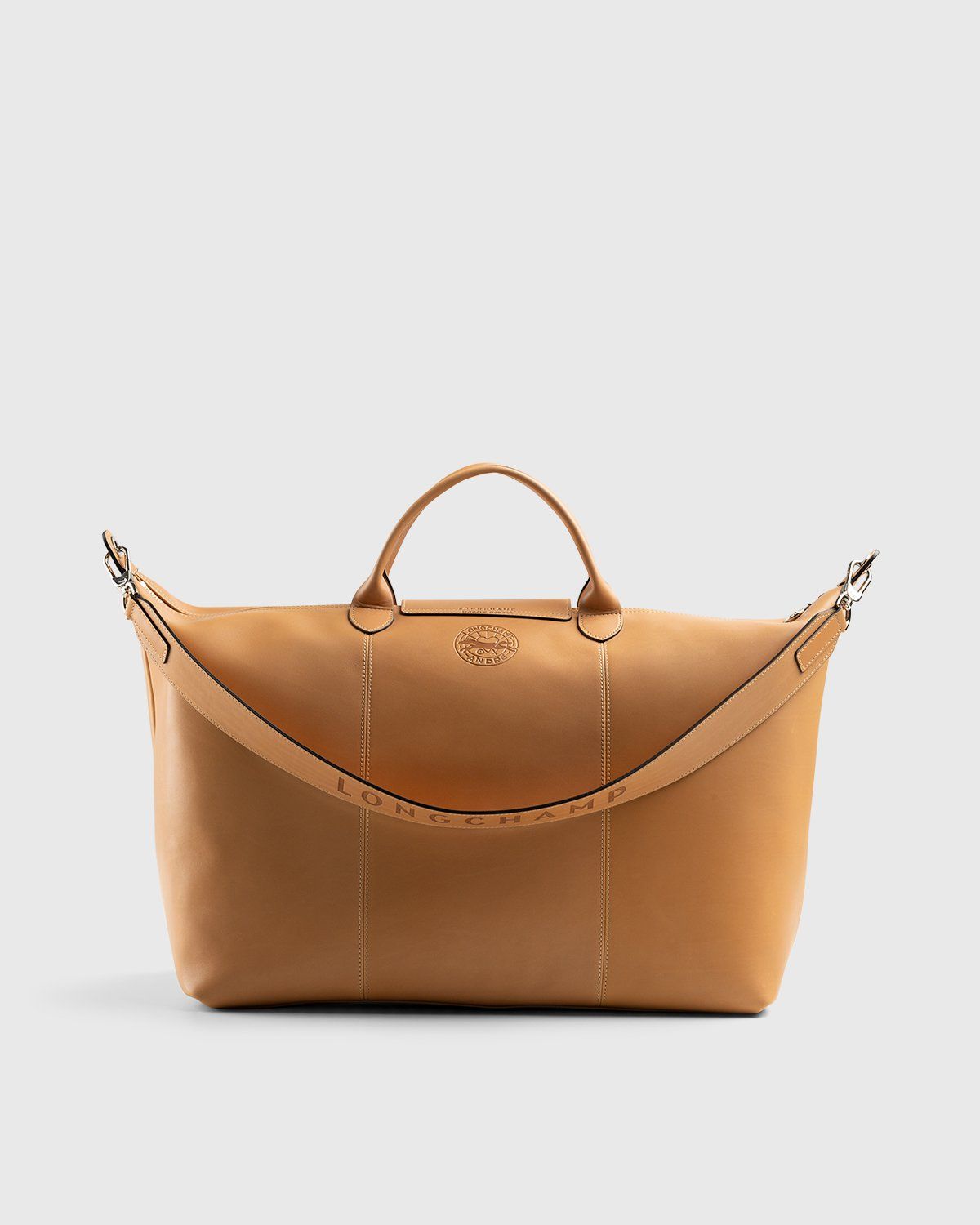 NEW w/dustbag Longchamp Le Pliage Cuir Leather Tote Pink Medium Handbag  Foldable
