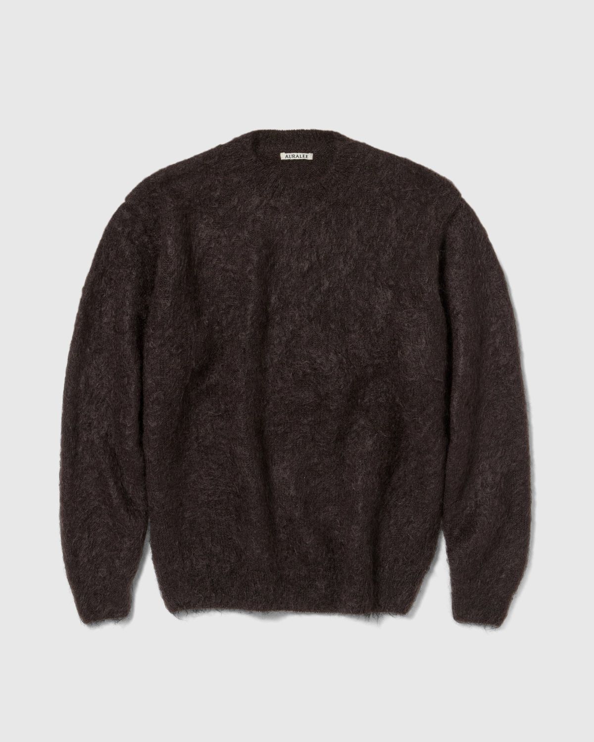 Auralee – Brushed Super Kid Mohair Knit Dark Brown