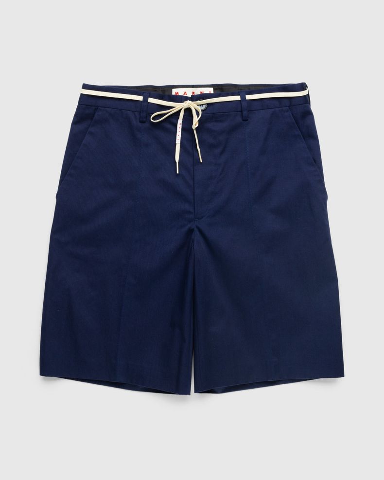 Marni – Drawstring Chino Shorts Ink Blue | Highsnobiety Shop