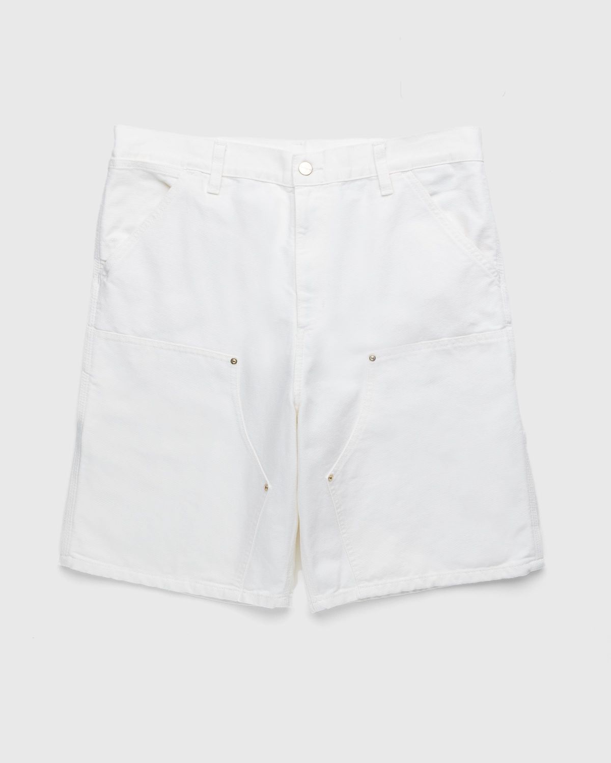 White knee clearance shorts