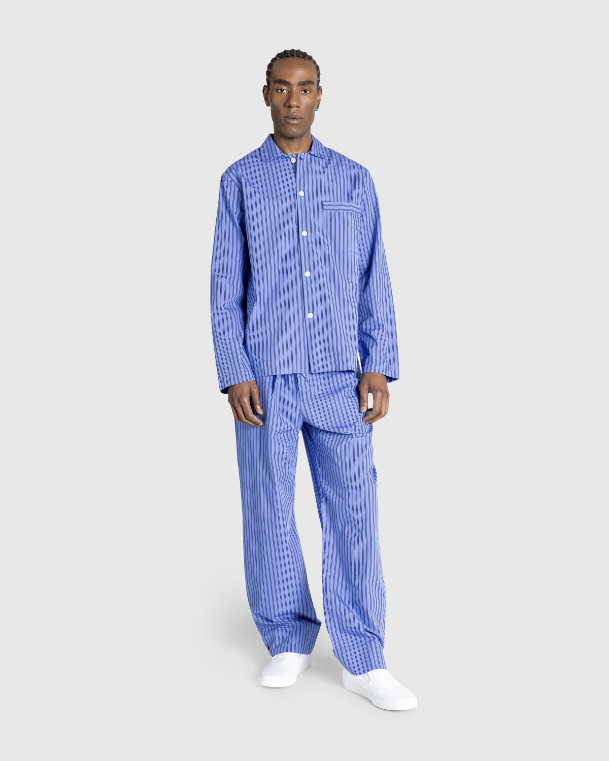 Striped Poplin Pajamas Set