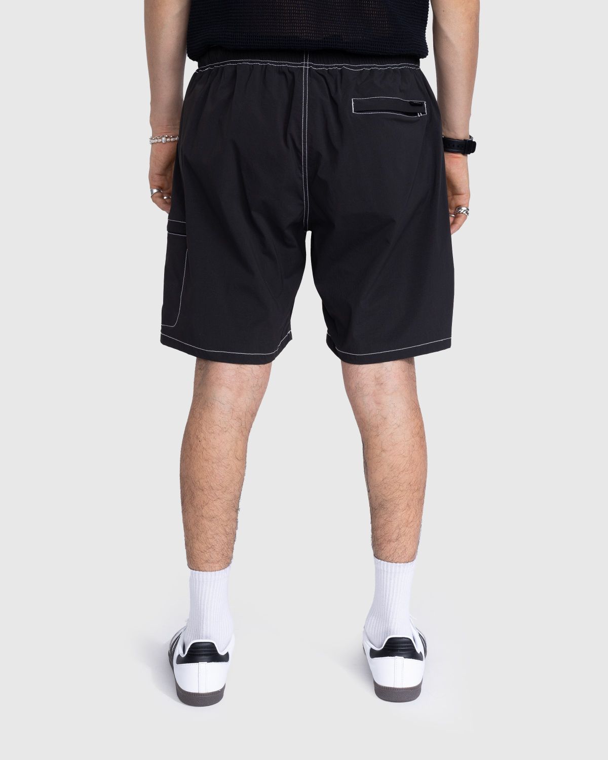 Highsnobiety – Side Cargo Shorts Charcoal Black