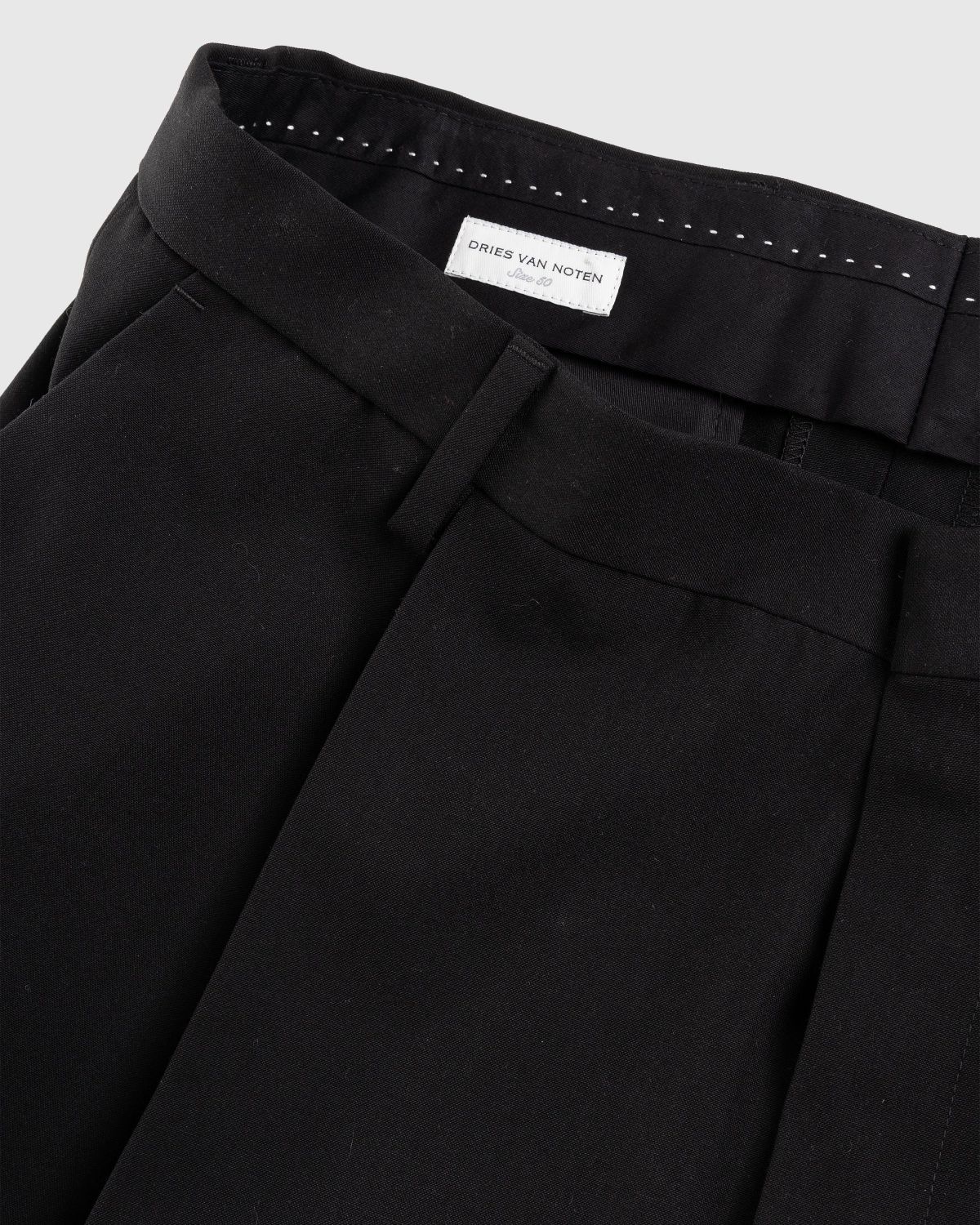 Dries van Noten – Parton Pleated Pants Black | Highsnobiety Shop