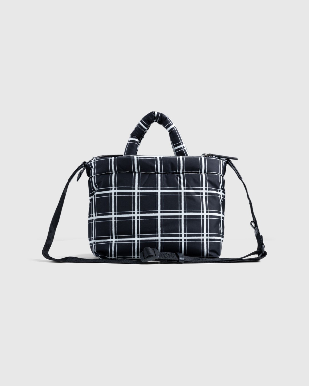 Checkered Pattern Shopper Bag, Canvas Casual Women's Tote Large Capacity  Shoulder Bag Fashion Black and White Checkerboard Handbag For Female