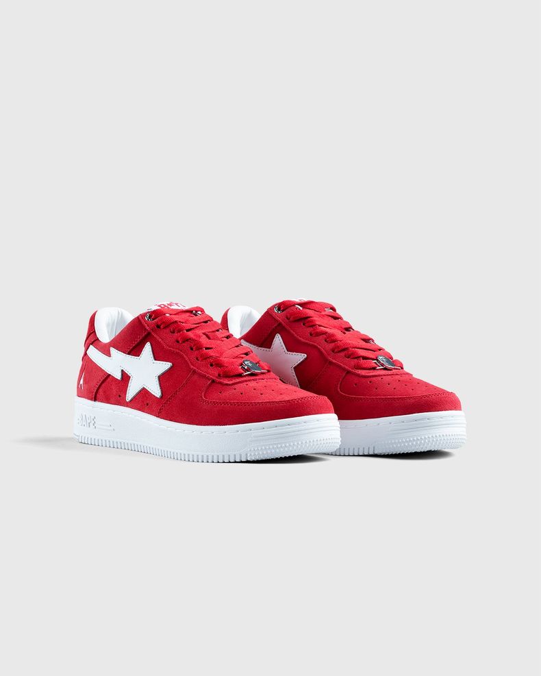 bape shoes red