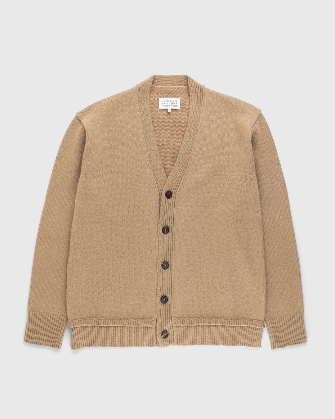 Maison Margiela – Elbow Patch Cardigan Beige | Highsnobiety Shop