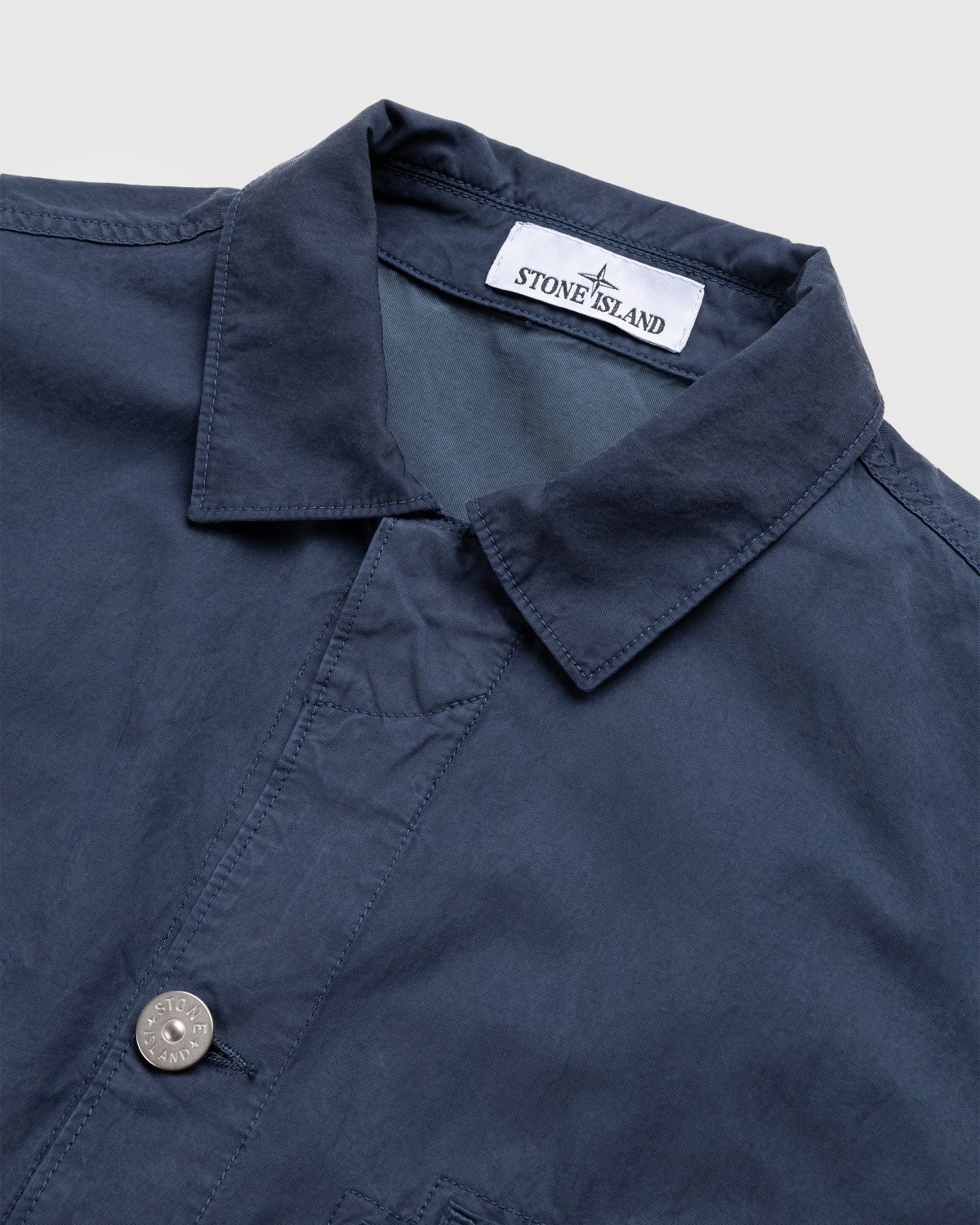 Stone island hot sale overshirt navy