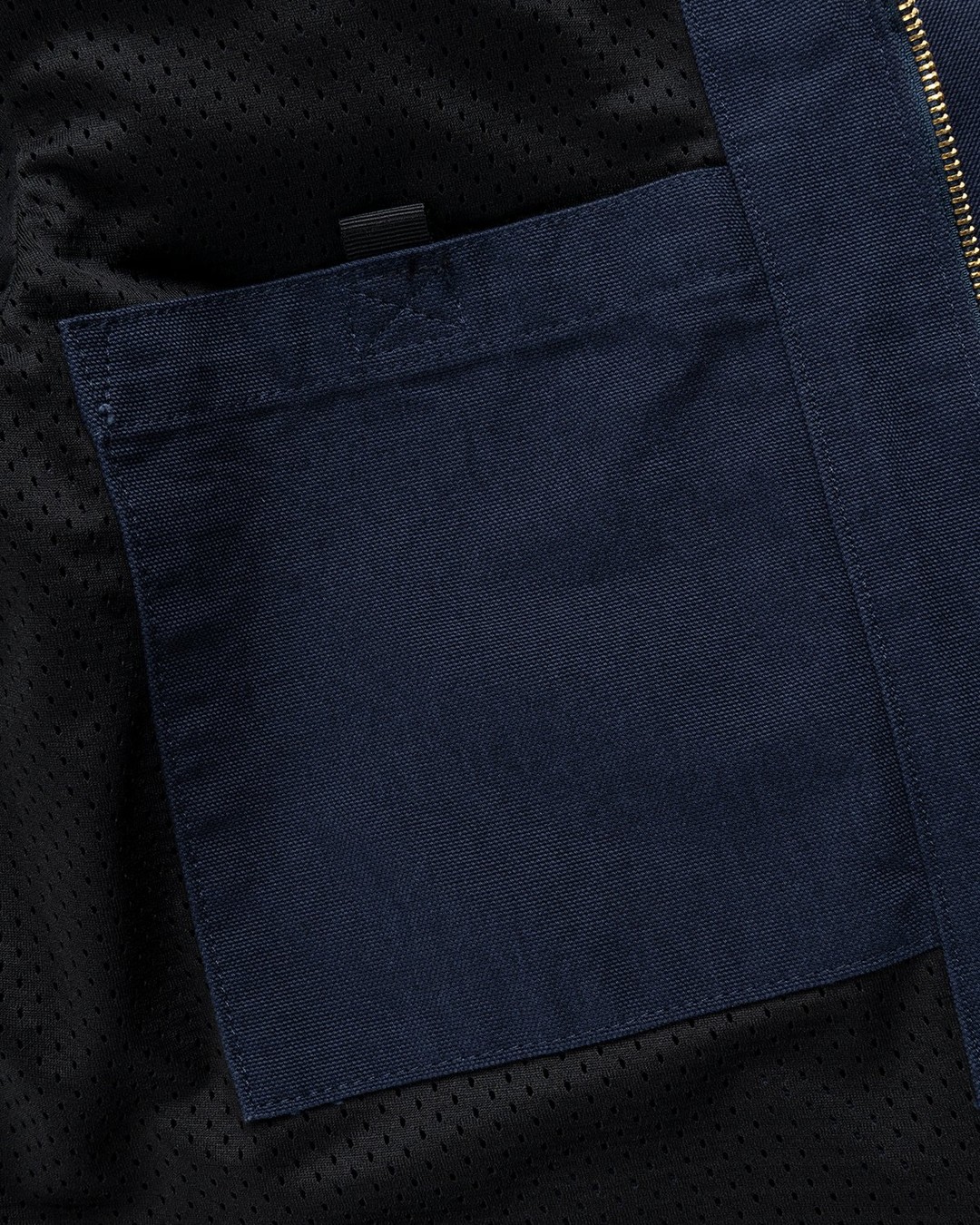 Carhartt WIP denim jacket men's navy blue color