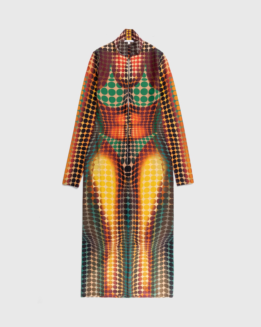 Eye On Design: Orange Shirred Velvet Corset Dress By John Paul Gaultier