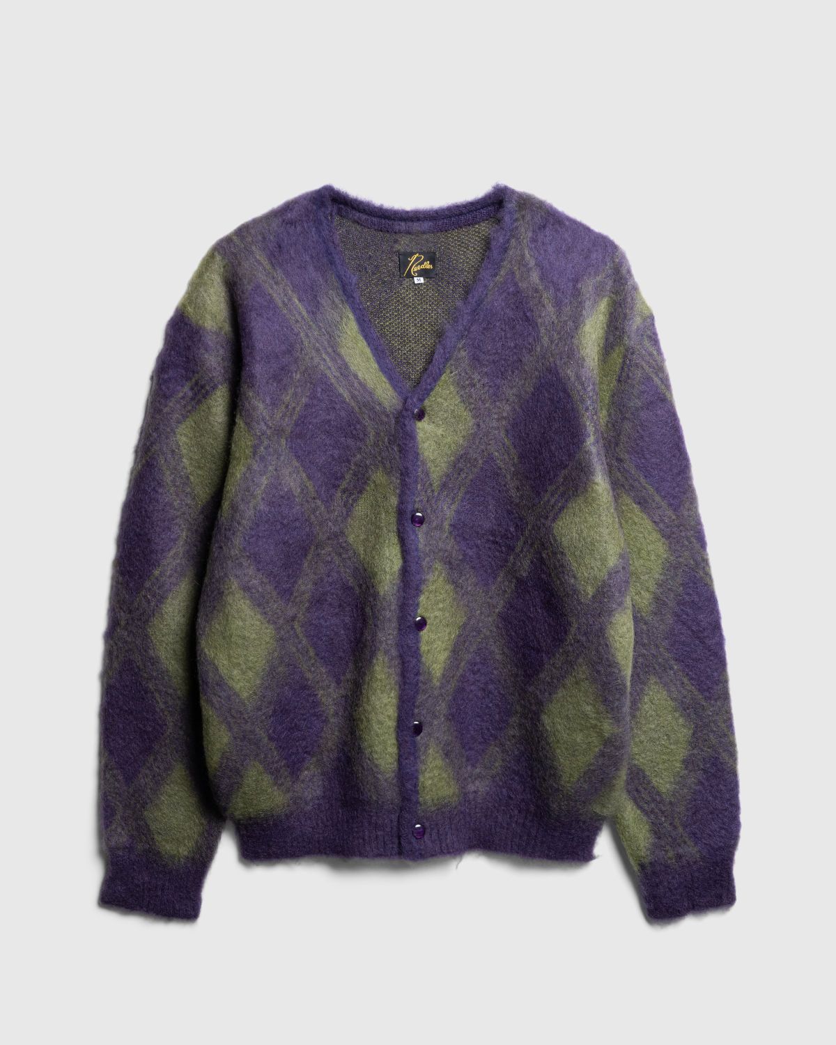 Needles – Argyle Mohair Cardigan Purple