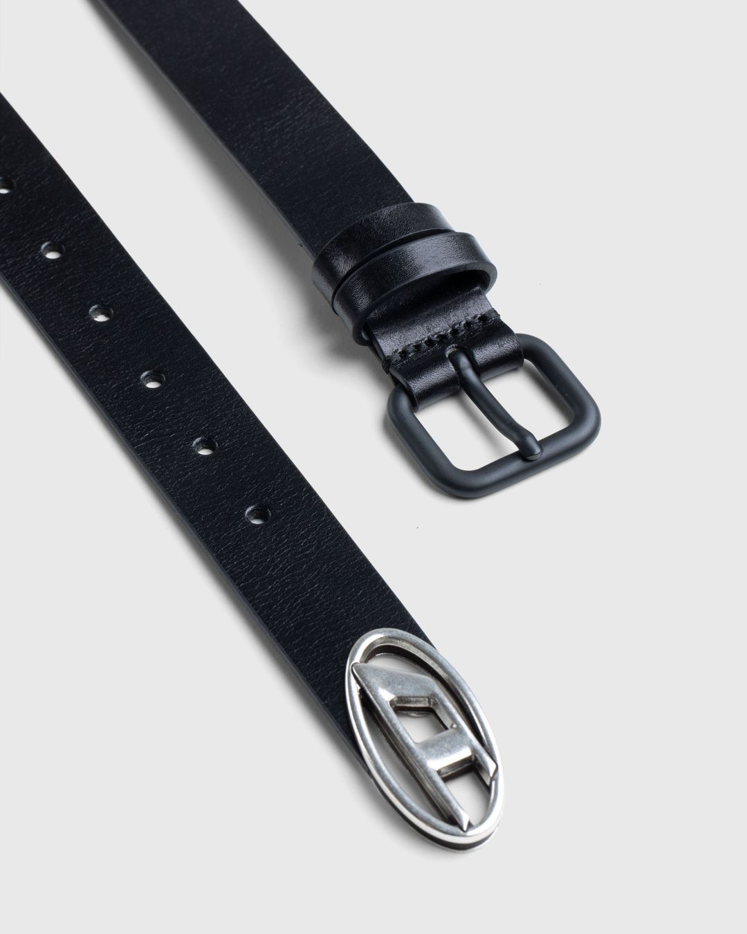 Diesel – Oval D Logo B-Inlay Belt Black | Highsnobiety Shop