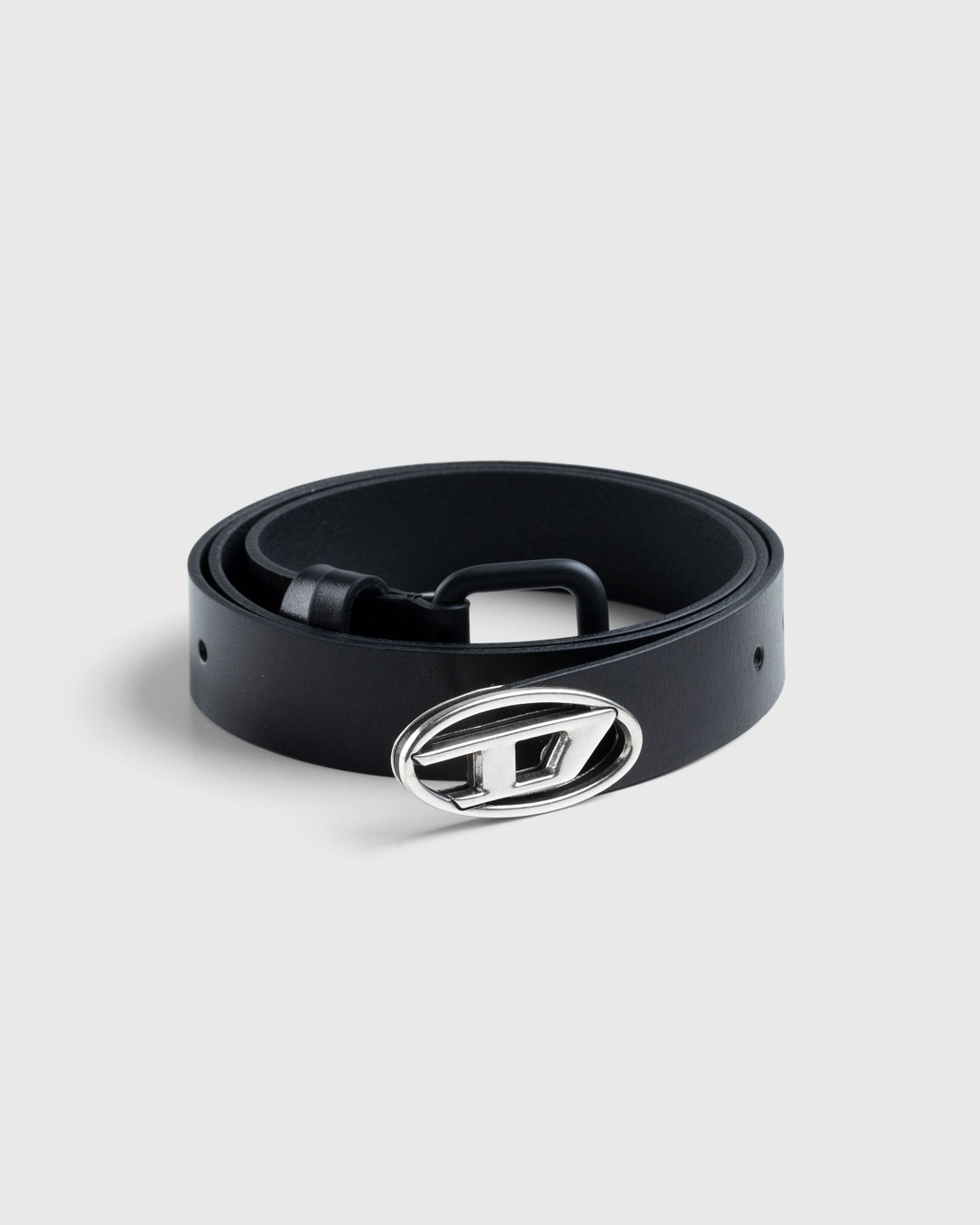 Diesel – Oval D Logo B-Inlay Belt Black | Highsnobiety Shop