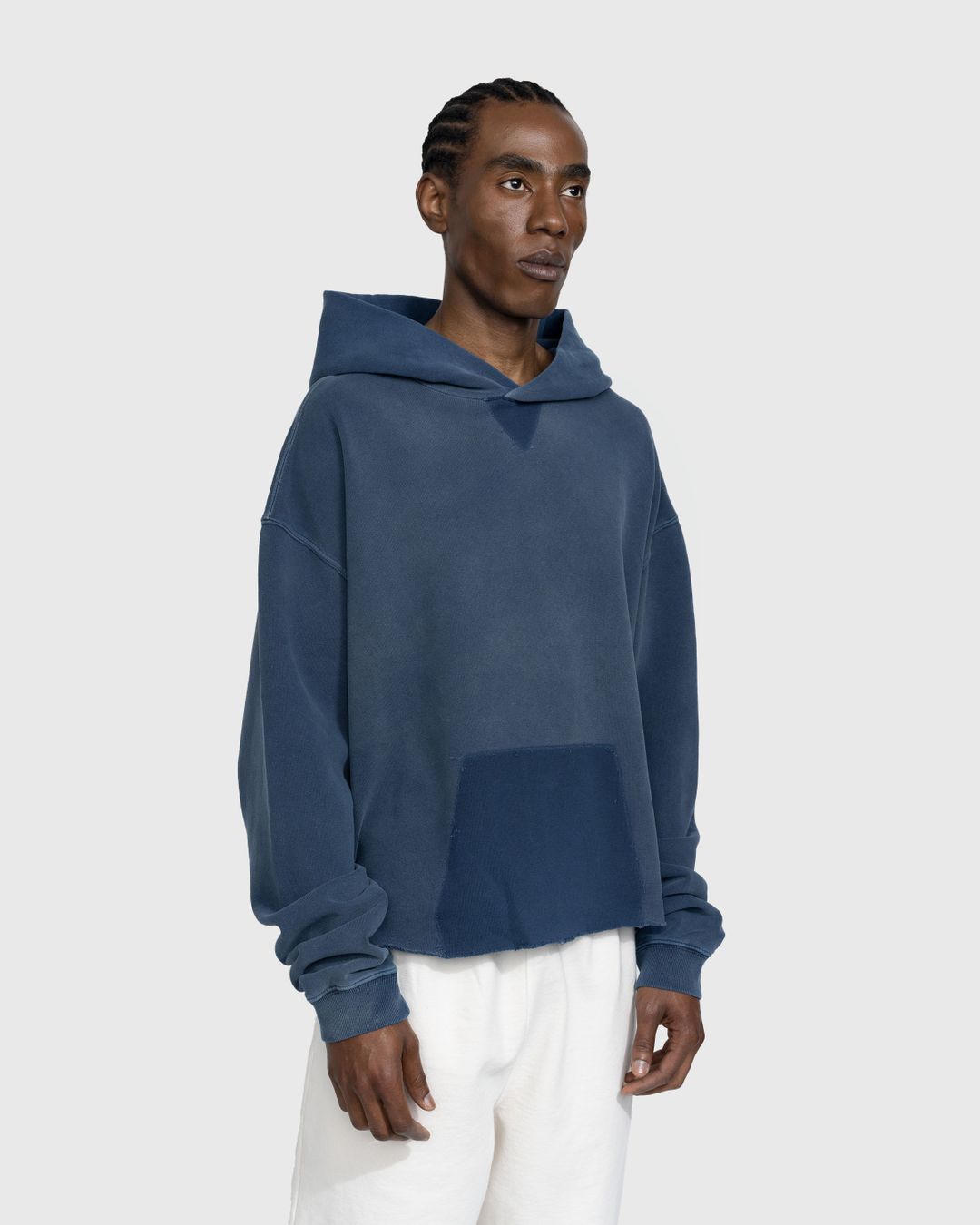 Maison Margiela – Organic Cotton Logo Hoodie Blue | Highsnobiety Shop