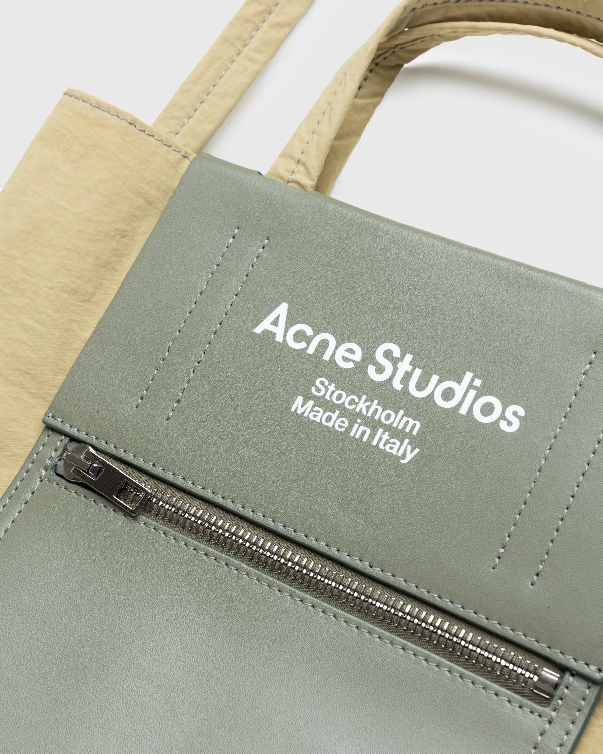 Acne Studios – Recycled Nylon Tote Bag Olive Green | Highsnobiety Shop