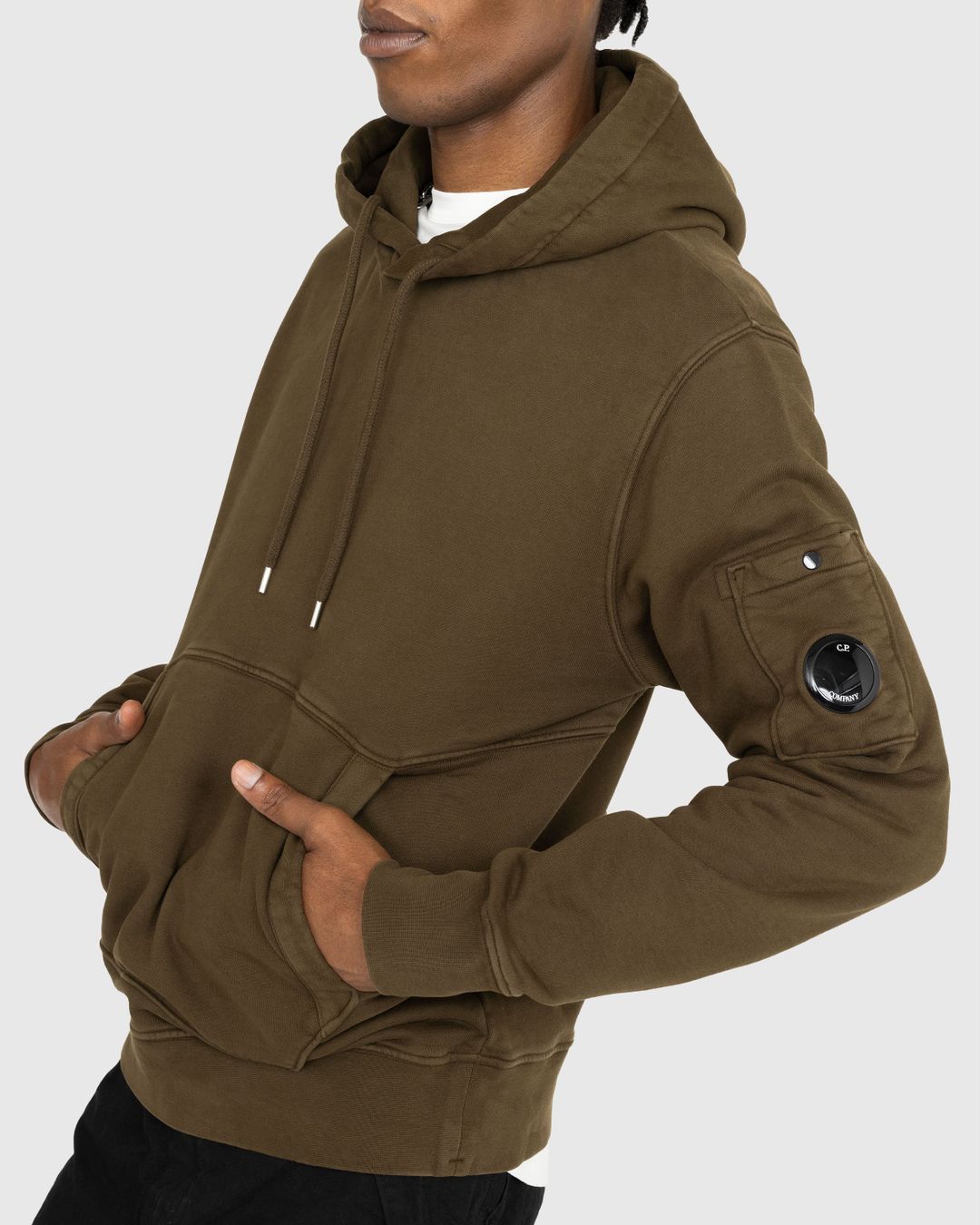 cp company lens detail hoodie