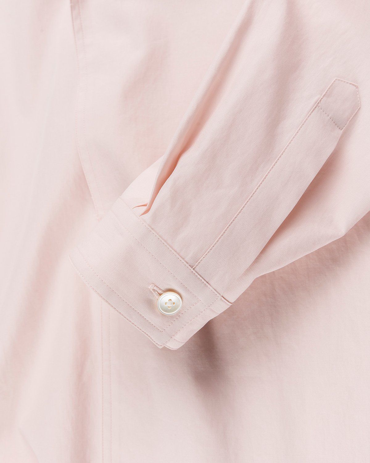 Auralee – Washed Finx Twill Pullover Shirt Light Pink