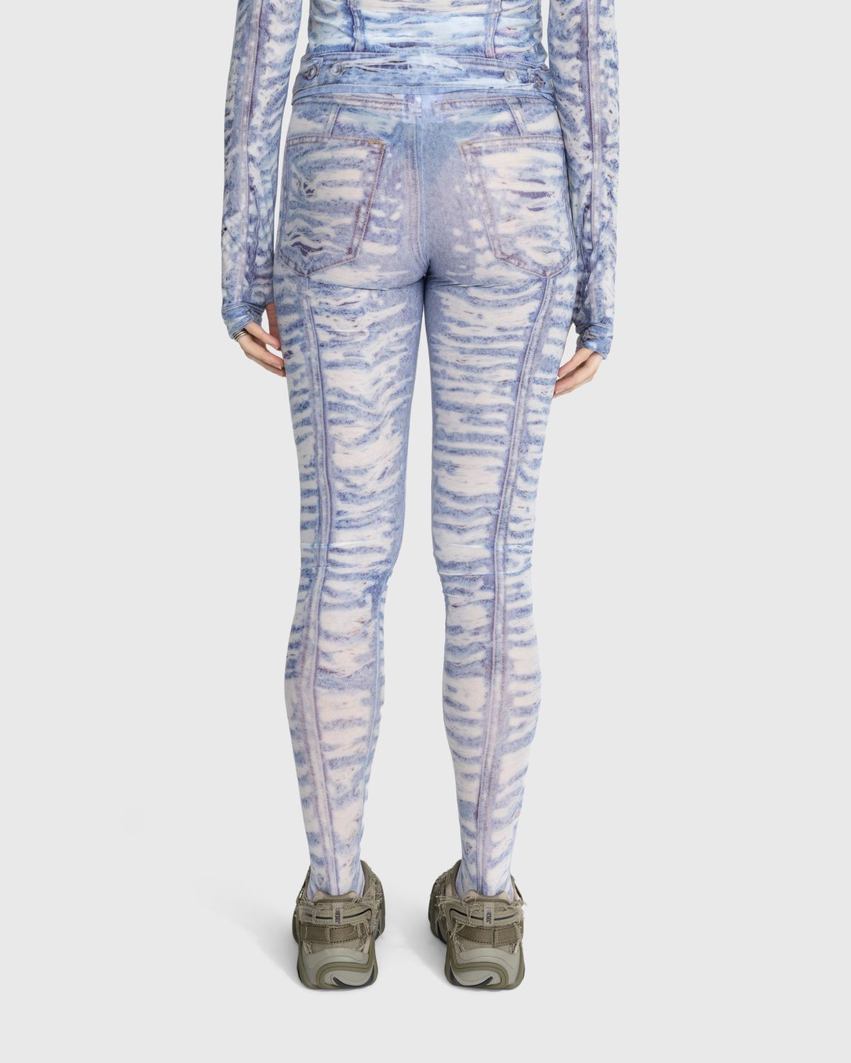 Buy Diesel women blue graphic printed p-koll-d1 tights for €98 online on  SV77, A059030EIAJ141A