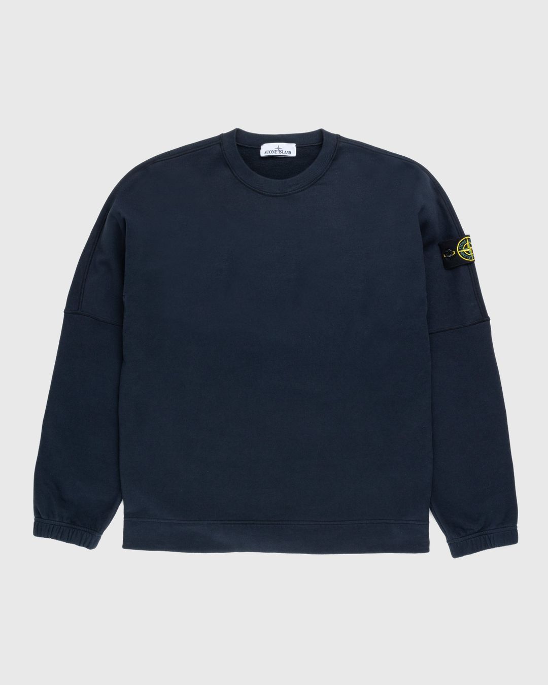 Stone Island – Garment-Dyed Fleece Crewneck Sweatshirt Navy Blue ...