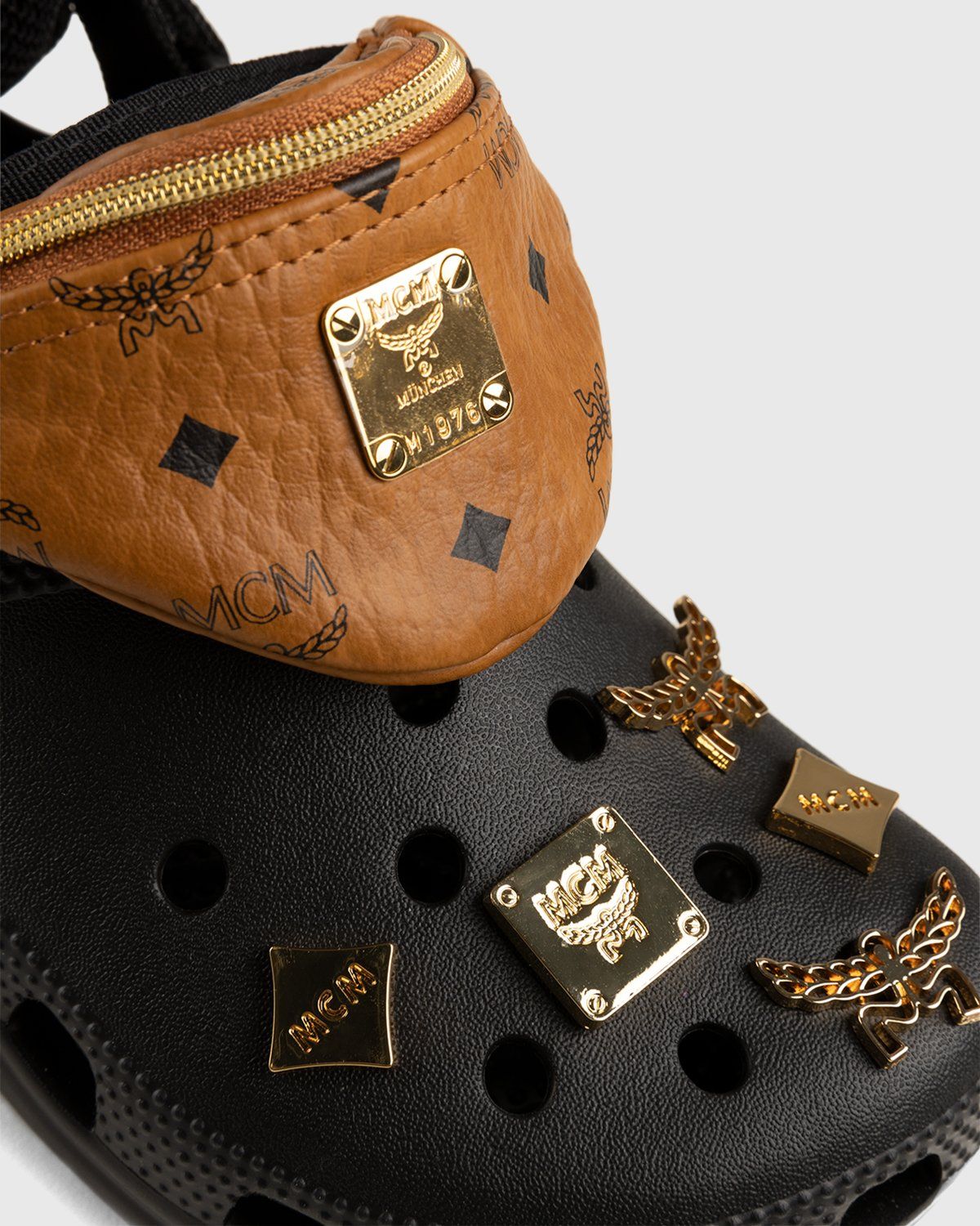 MCM x Crocs – Belt Bag Clog Black