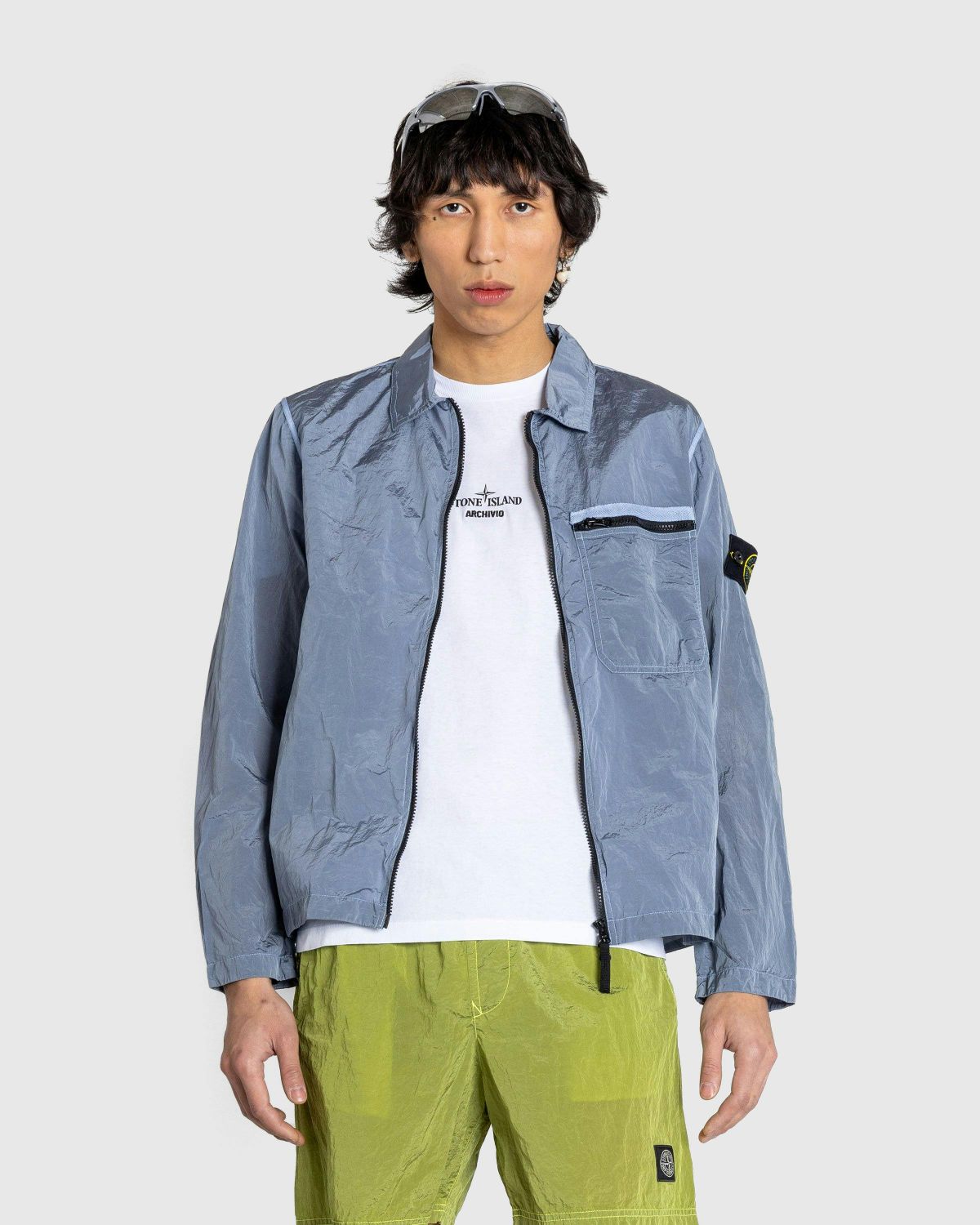 Stone Island – Nylon Metal Overshirt Sky Blue