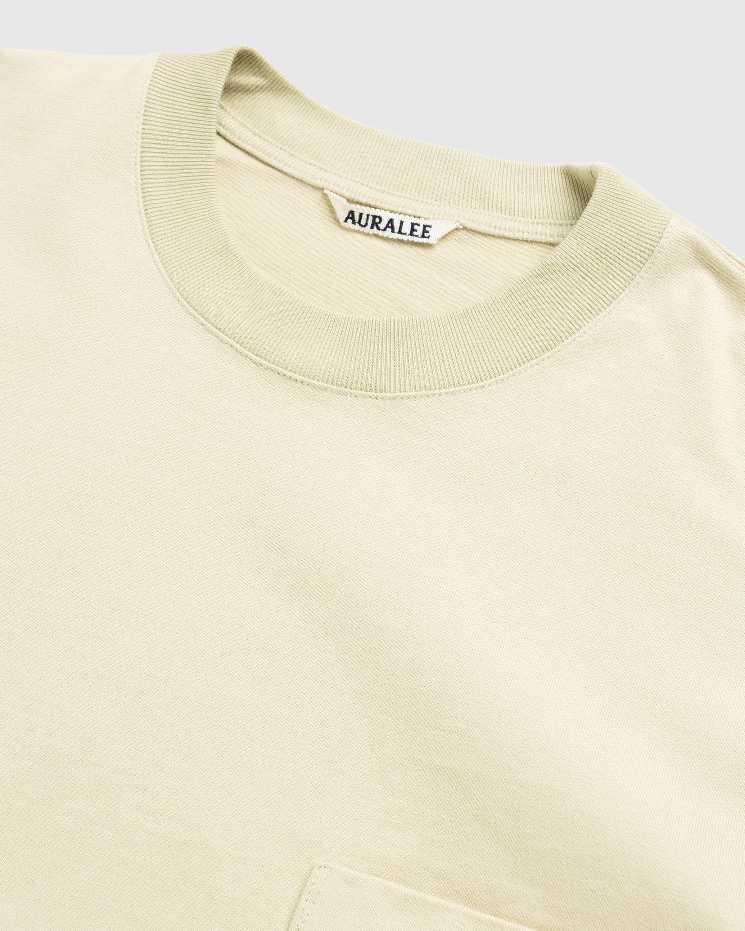 Auralee – Stand-Up Tee Green | Highsnobiety Shop