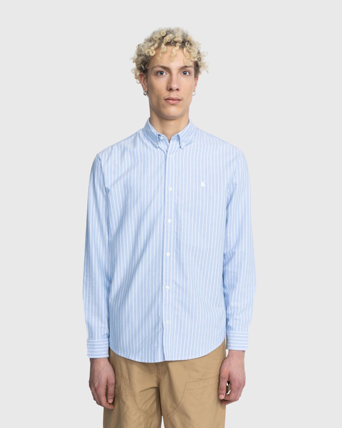 Patta Oxford Longsleeve Shirt (Evening Blue)