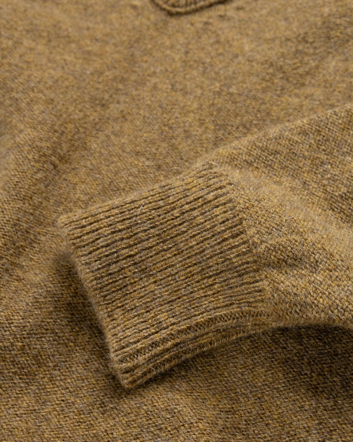 Lemaire – Wool V-Neck Sweater Dark Mustard