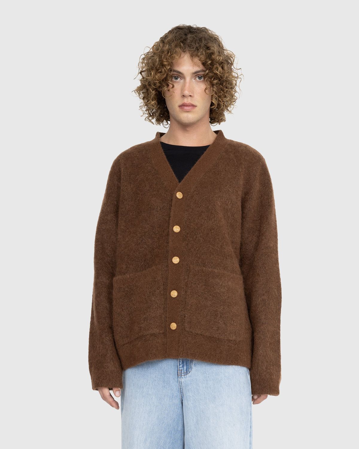 Séfr – Kaito Cardigan Brown Mohair