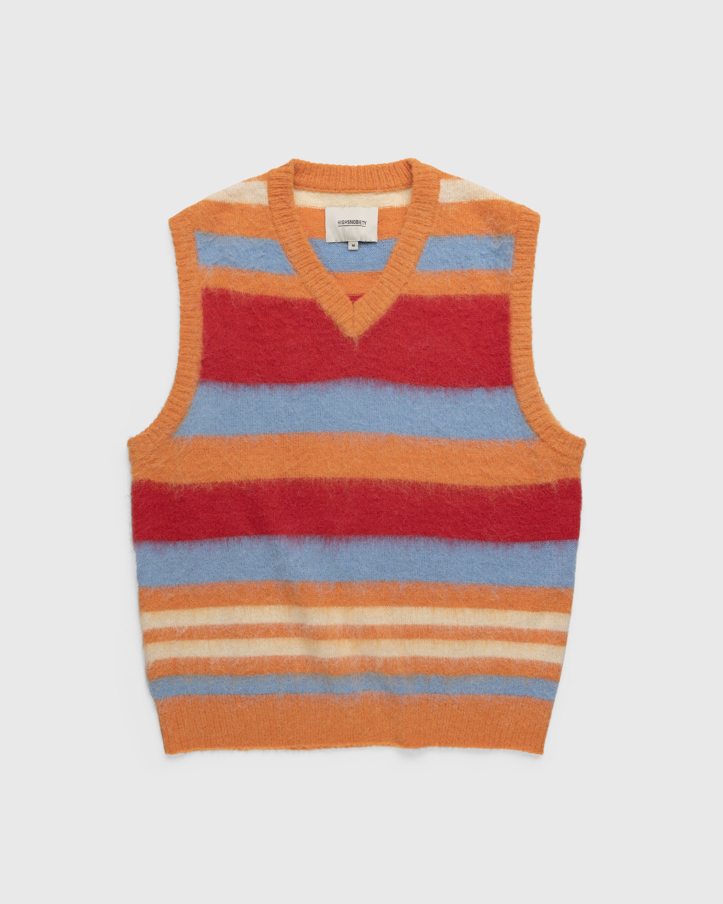 Bezighouden Inactief Blijven Highsnobiety – Striped V-Neck Sweater Vest Burnt Orange | Highsnobiety Shop